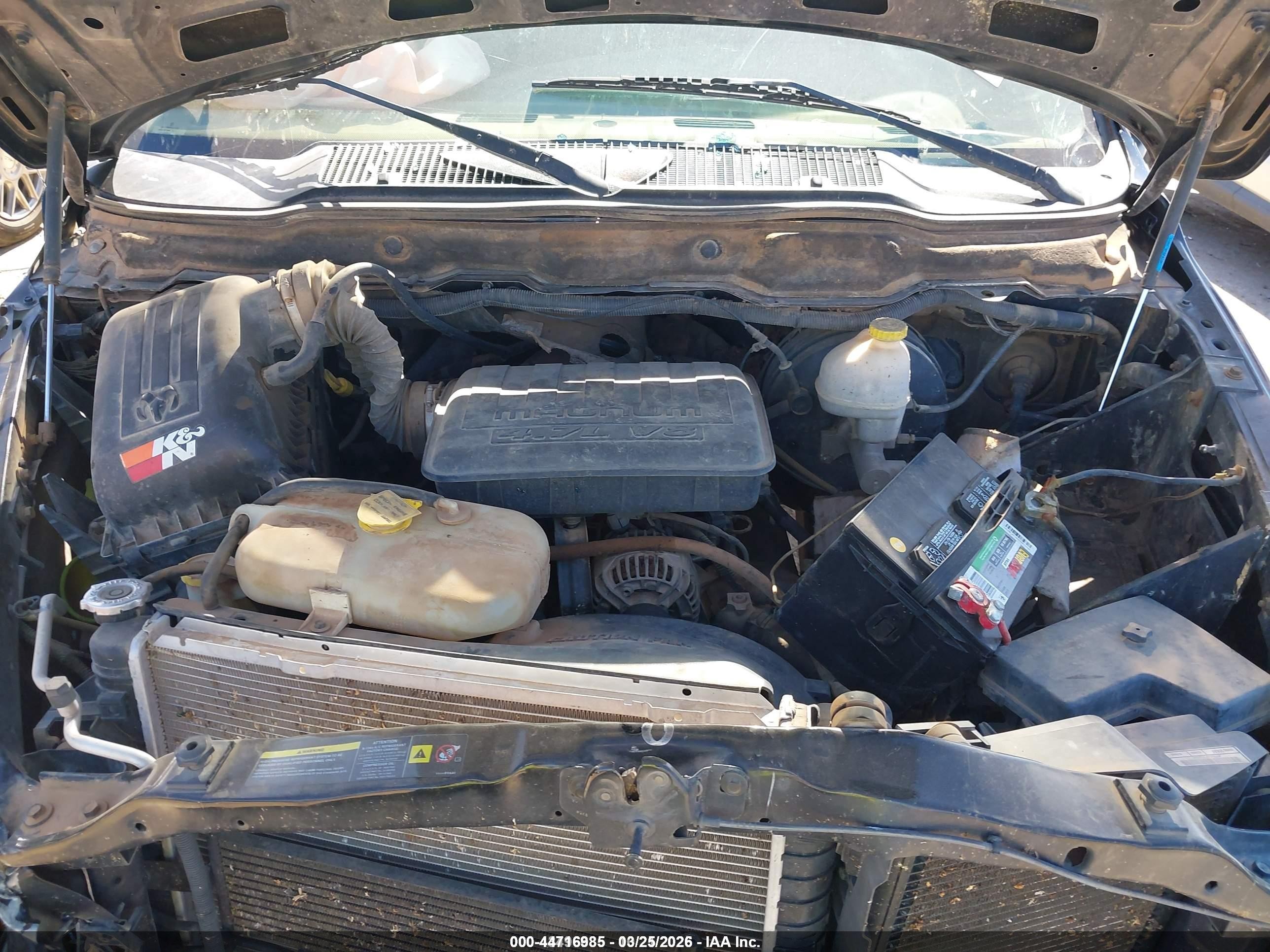 2004 Dodge Ram 1500 Slt/laramie Черный vin: 1D7HA18N14S676057