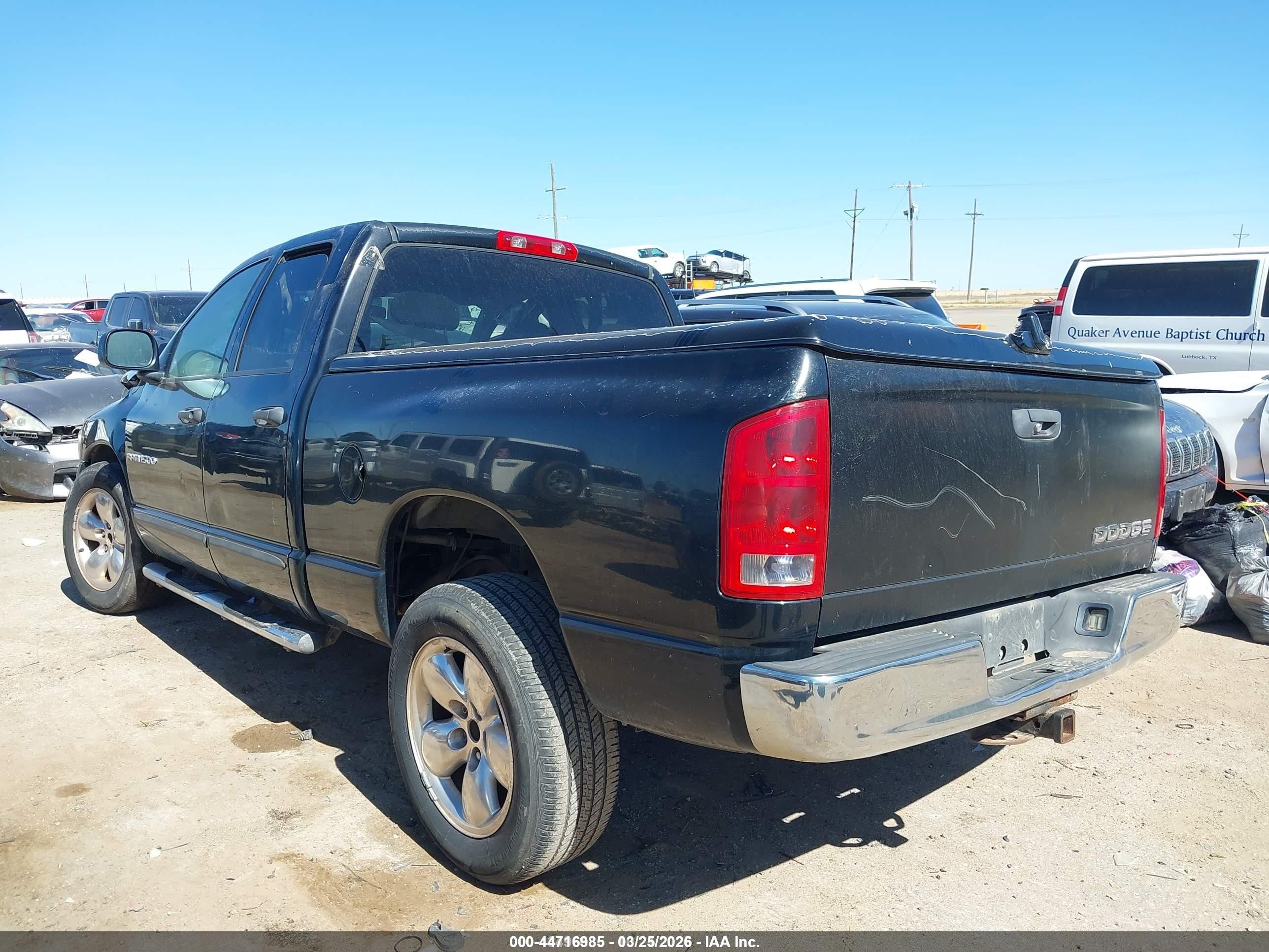 2004 Dodge Ram 1500 Slt/laramie Черный vin: 1D7HA18N14S676057