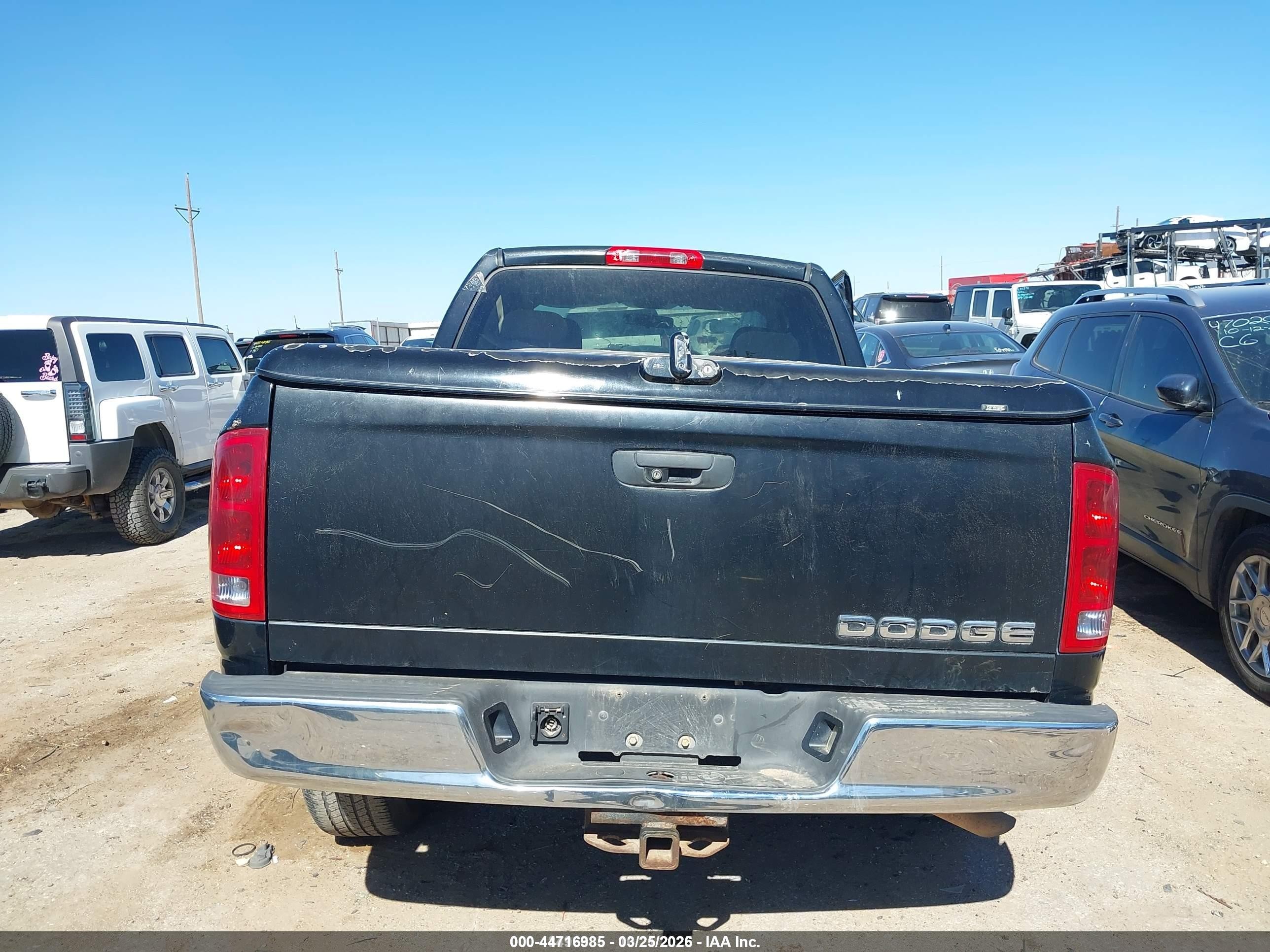 2004 Dodge Ram 1500 Slt/laramie Черный vin: 1D7HA18N14S676057