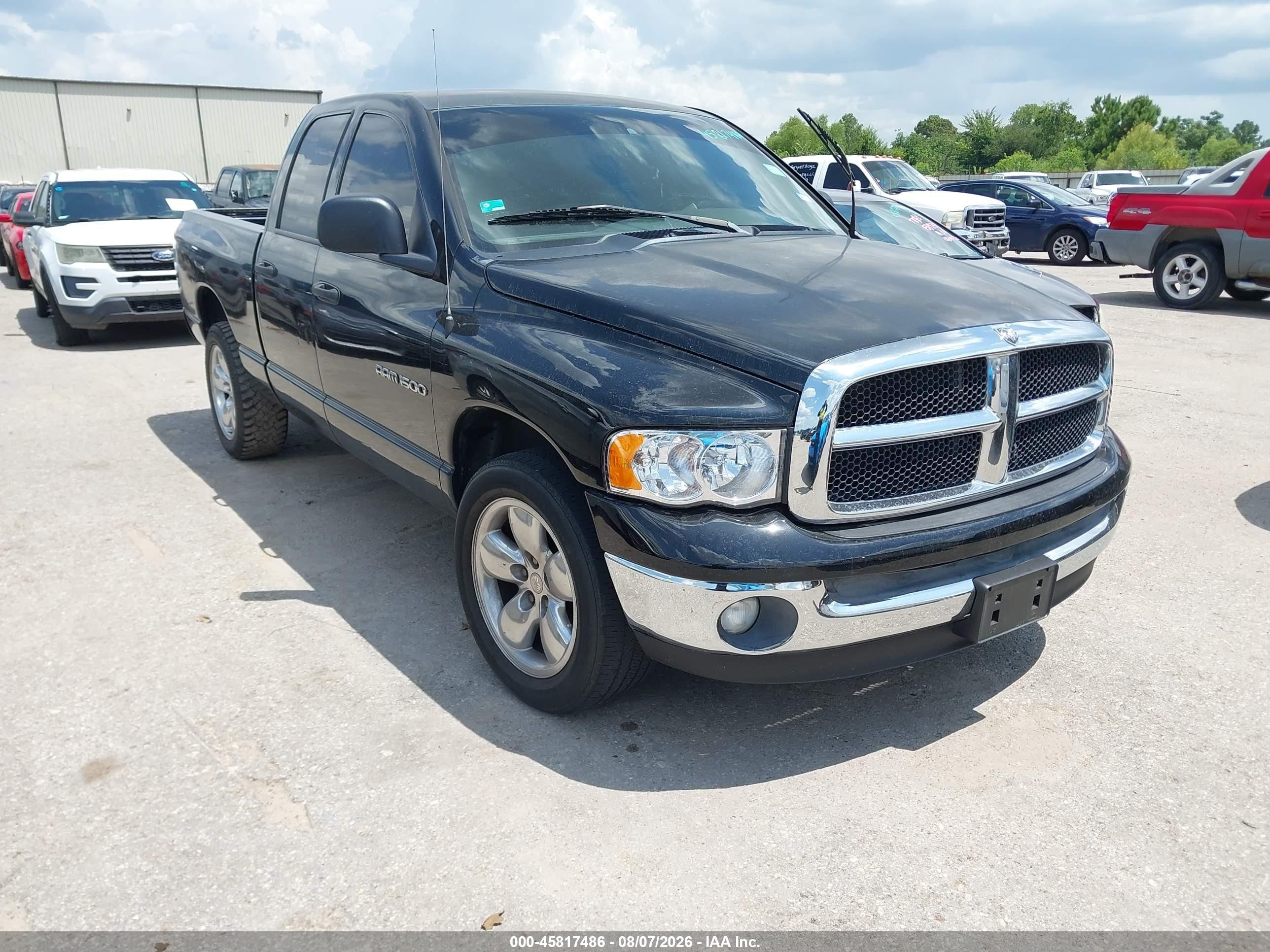 2004 Dodge Ram 1500 Slt/laramie Black vin: 1D7HA18N14S774960