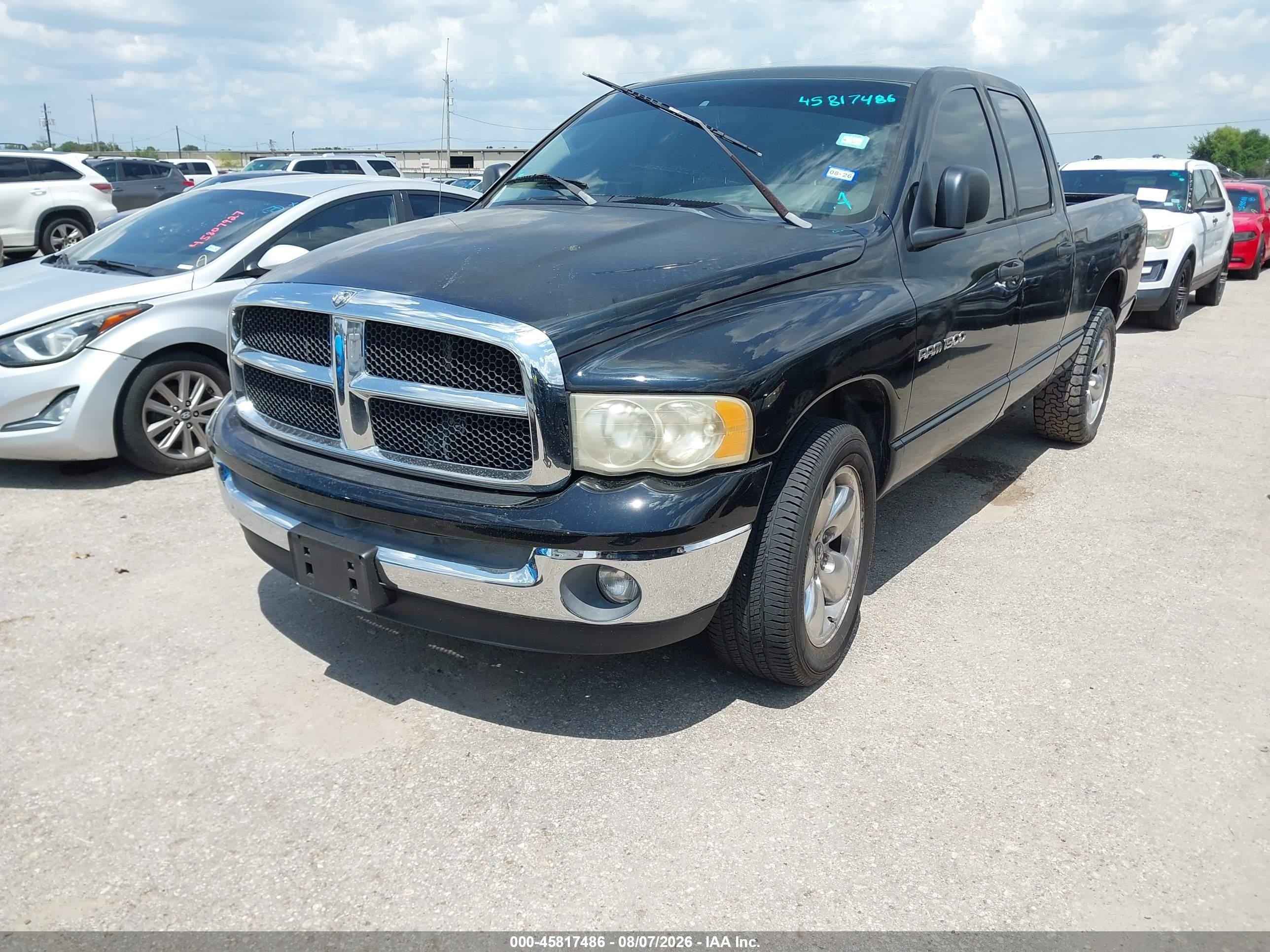 2004 Dodge Ram 1500 Slt/laramie Black vin: 1D7HA18N14S774960