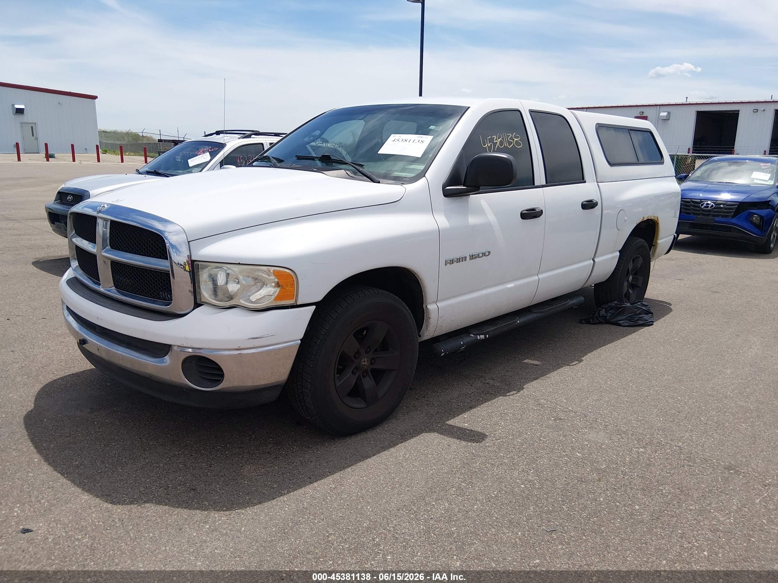 2005 Dodge Ram 1500 Slt/laramie White vin: 1D7HA18N15J524772