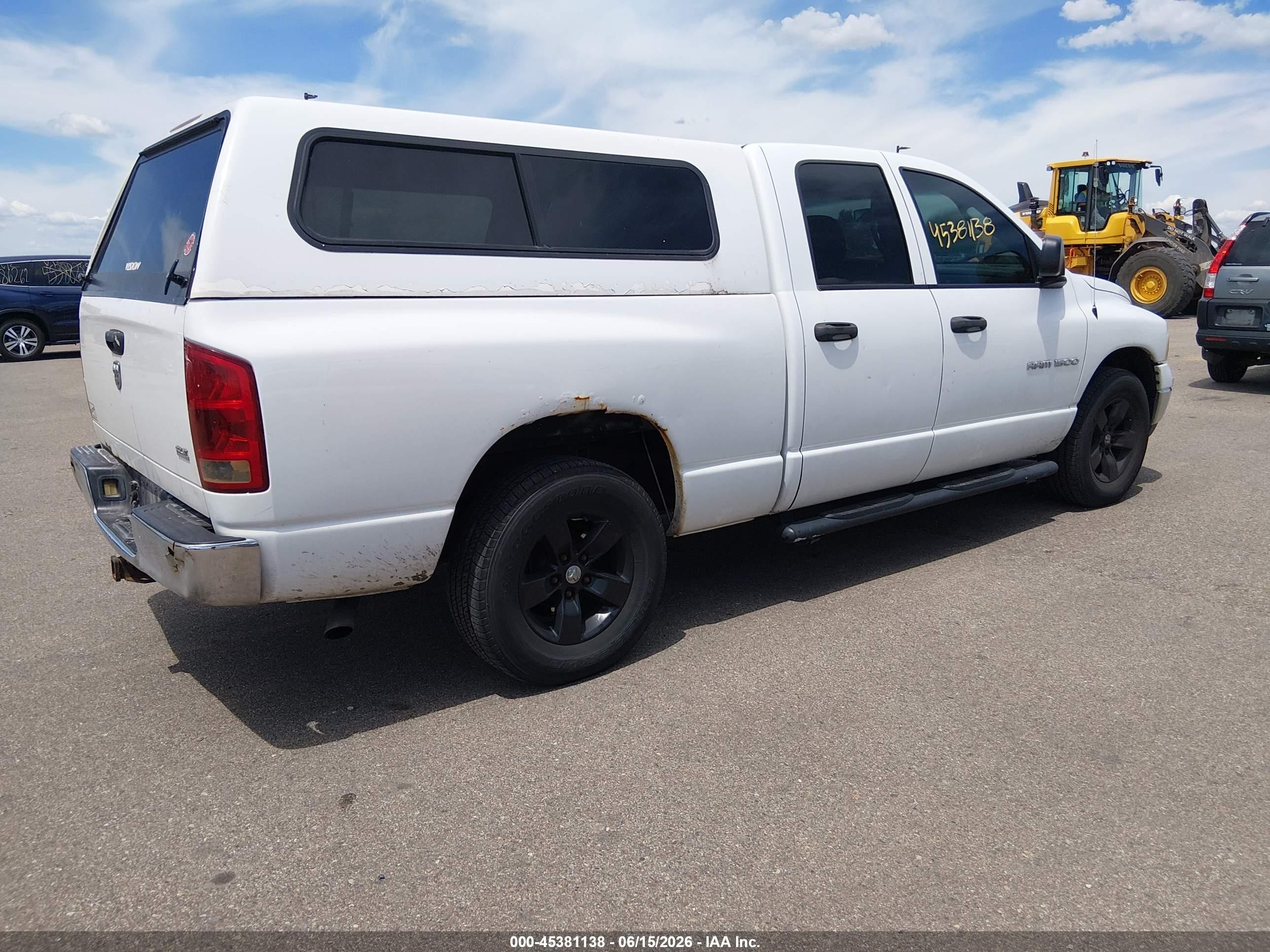 2005 Dodge Ram 1500 Slt/laramie White vin: 1D7HA18N15J524772