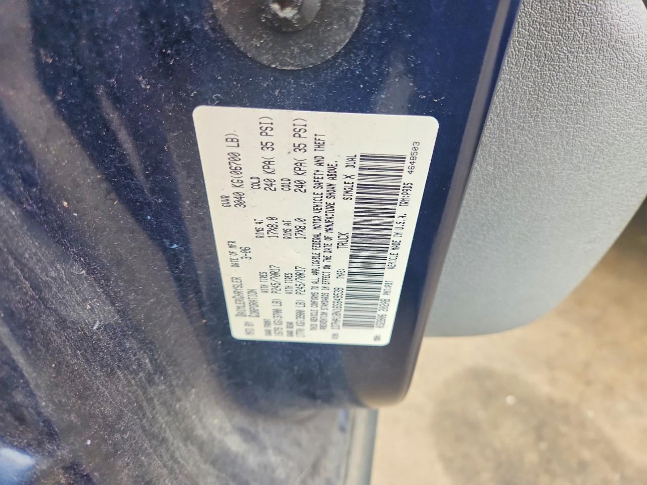 2006 Dodge Ram 1500 St Blue vin: 1D7HA18N16S649539