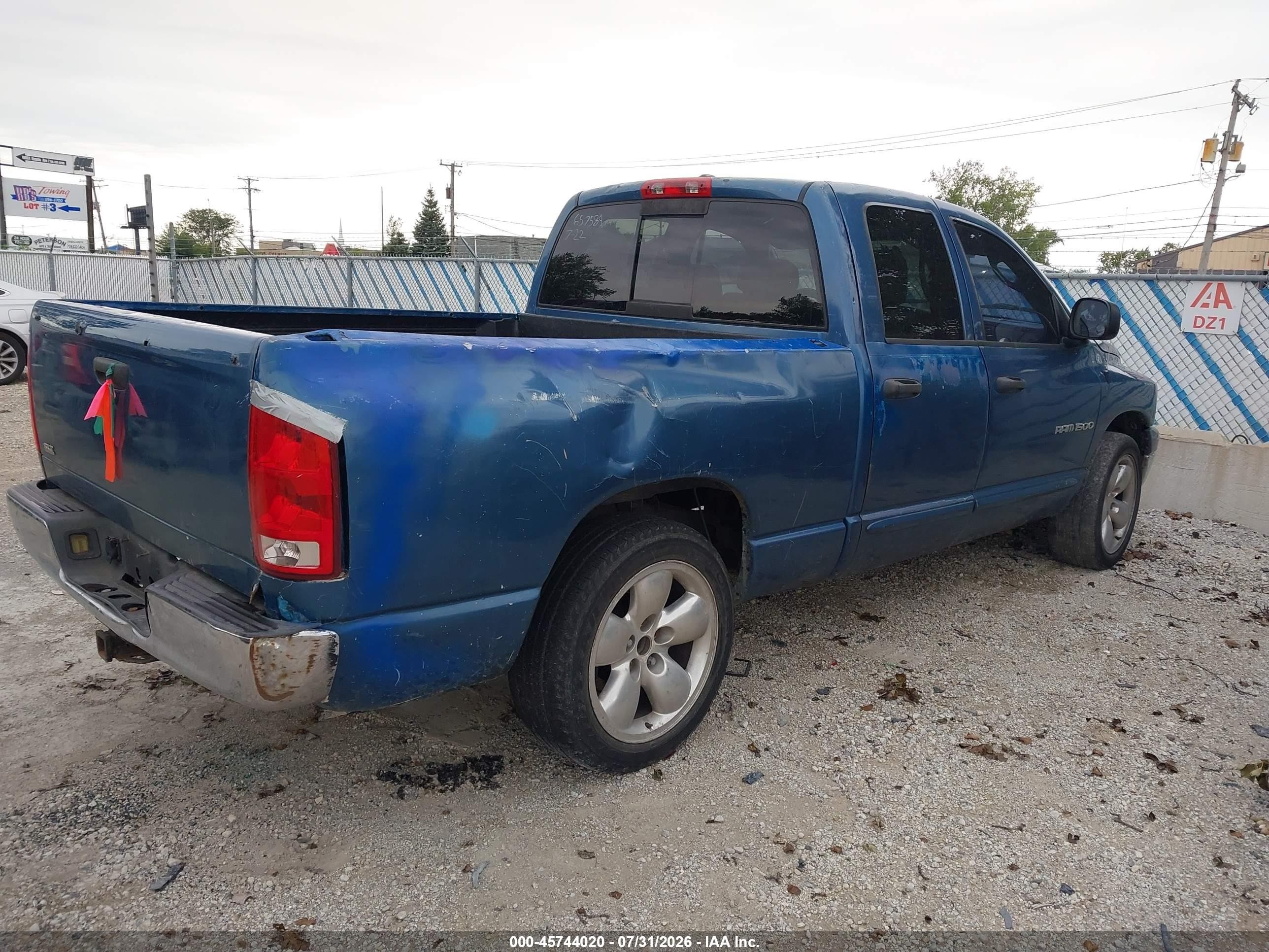 2006 Dodge Ram 1500 Slt Blue vin: 1D7HA18N16S657589