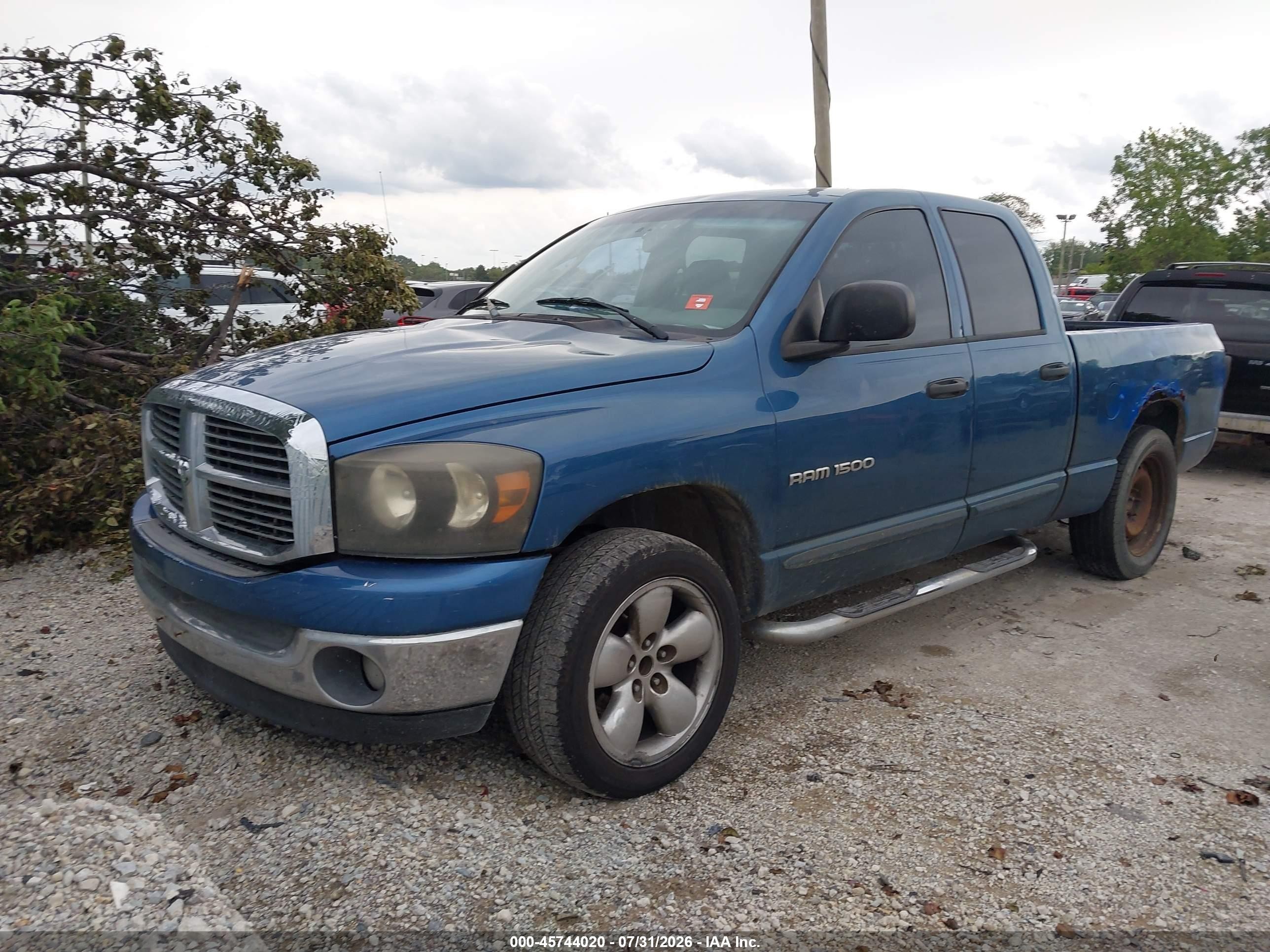 2006 Dodge Ram 1500 Slt Blue vin: 1D7HA18N16S657589