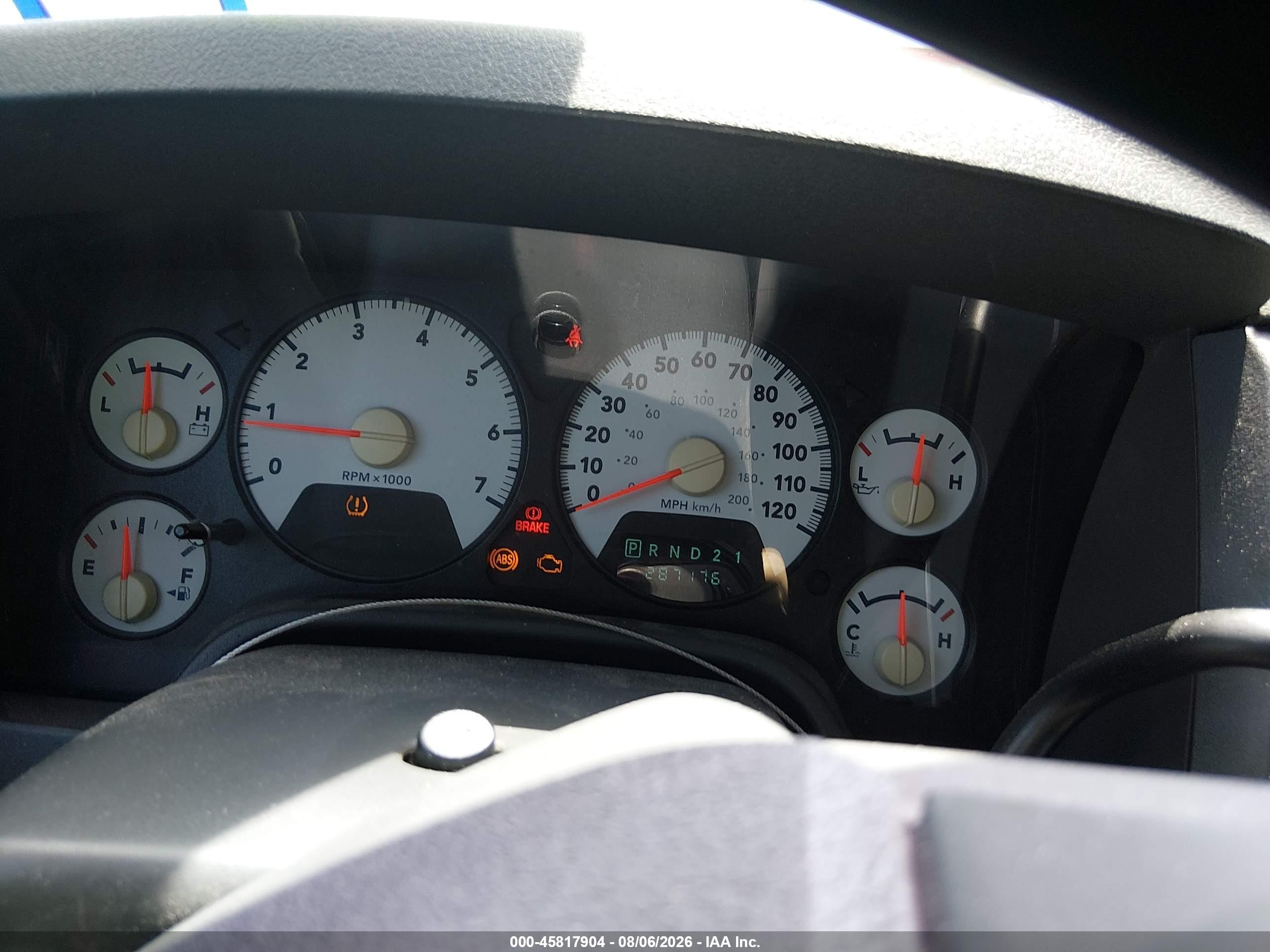 2008 Dodge Ram 1500 Slt Orange vin: 1D7HA18N18S588759
