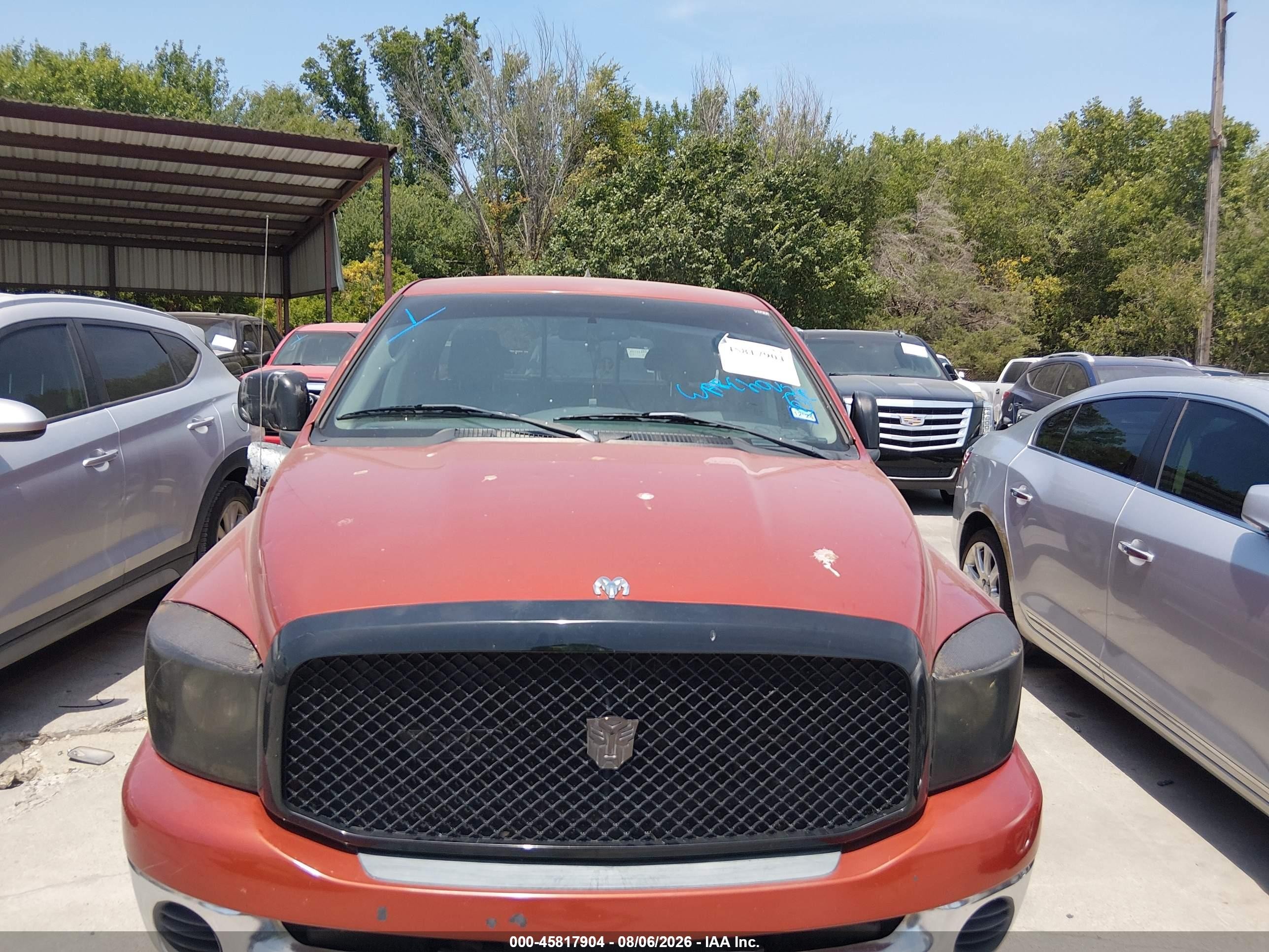 2008 Dodge Ram 1500 Slt Orange vin: 1D7HA18N18S588759