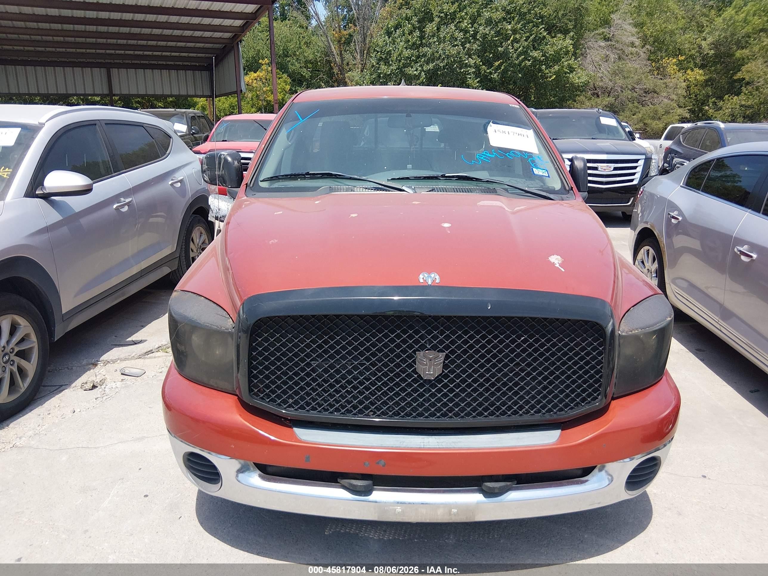 2008 Dodge Ram 1500 Slt Orange vin: 1D7HA18N18S588759