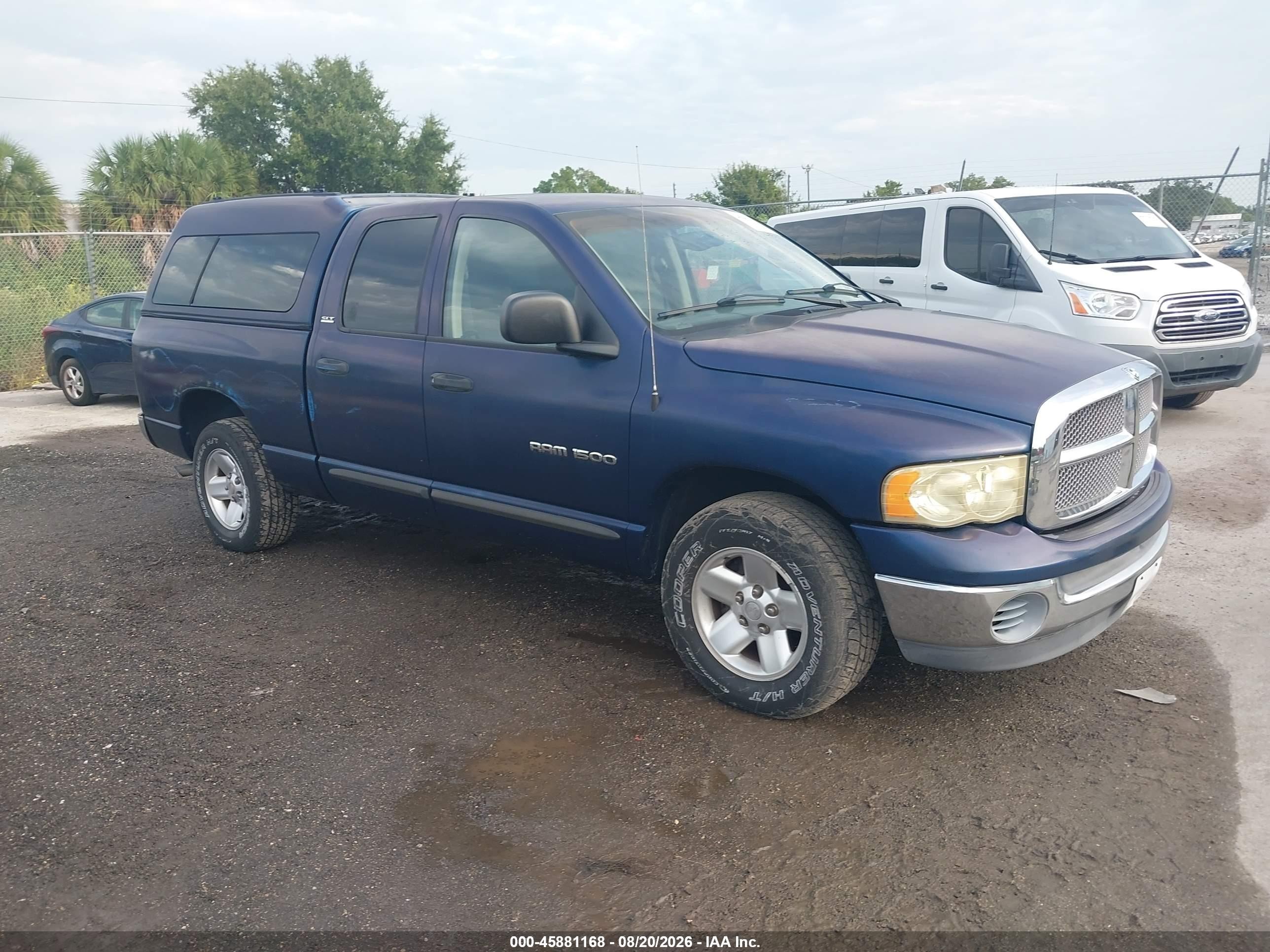 2002 Dodge Ram 1500 St Blue vin: 1D7HA18N22S635448