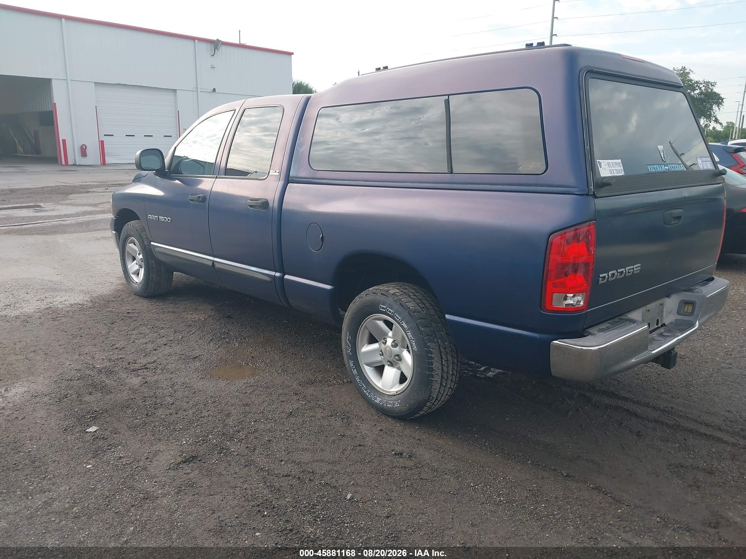 2002 Dodge Ram 1500 St Blue vin: 1D7HA18N22S635448