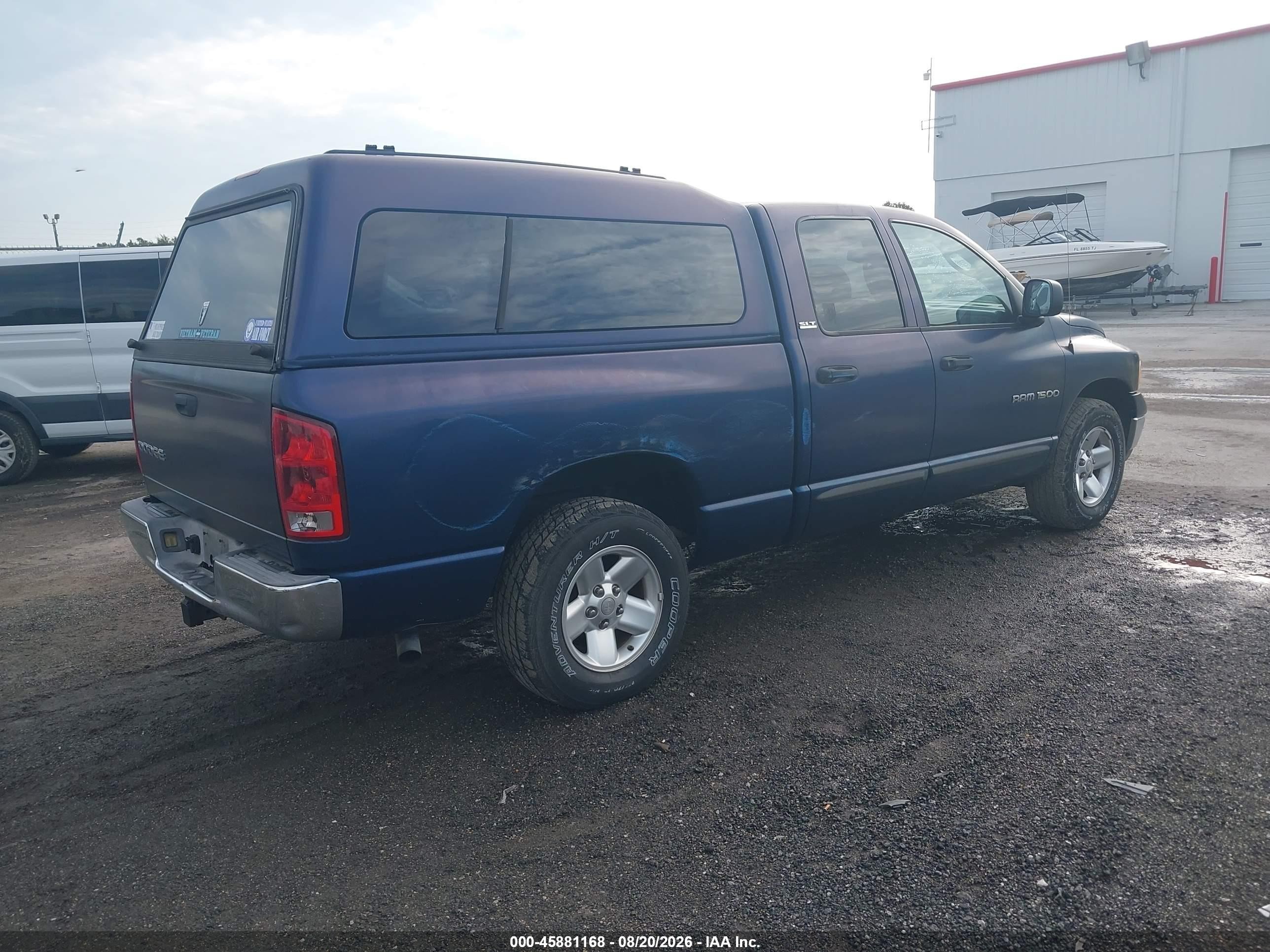 2002 Dodge Ram 1500 St Blue vin: 1D7HA18N22S635448