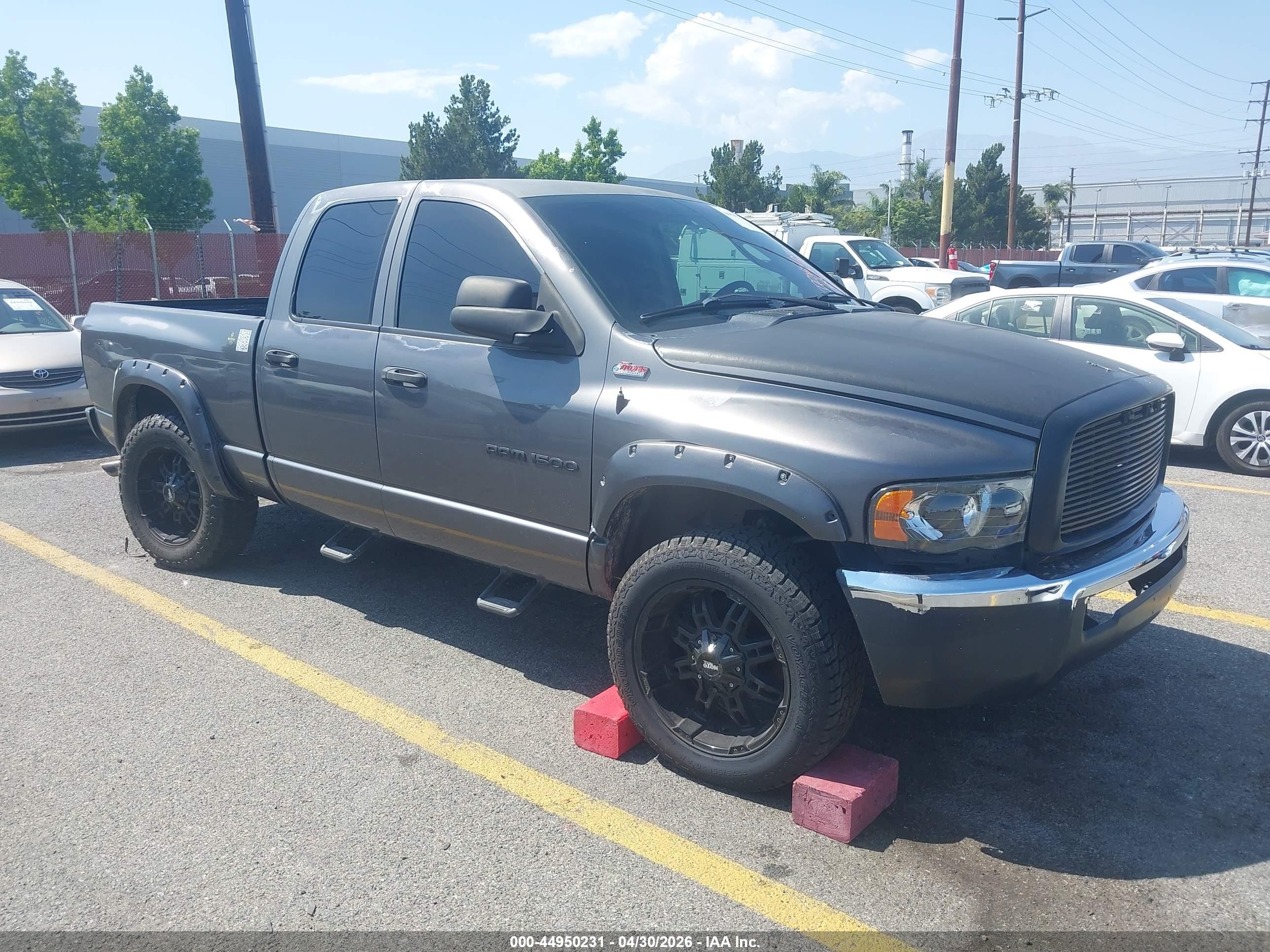 2003 Dodge Ram 1500 Slt/laramie/st Gray vin: 1D7HA18N23S147795