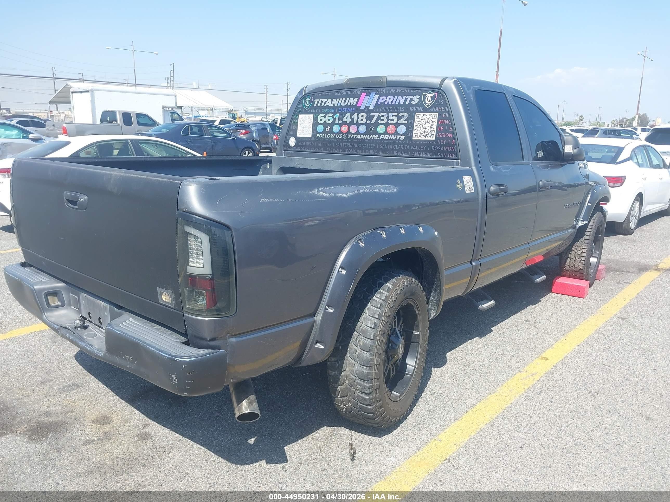 2003 Dodge Ram 1500 Slt/laramie/st Gray vin: 1D7HA18N23S147795