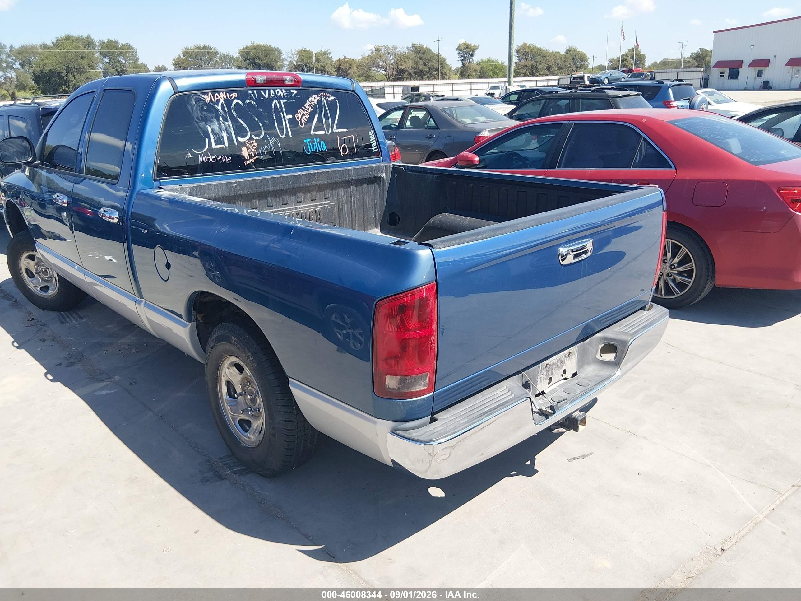 2003 Dodge Ram 1500 Slt/laramie/st Blue vin: 1D7HA18N23S229526