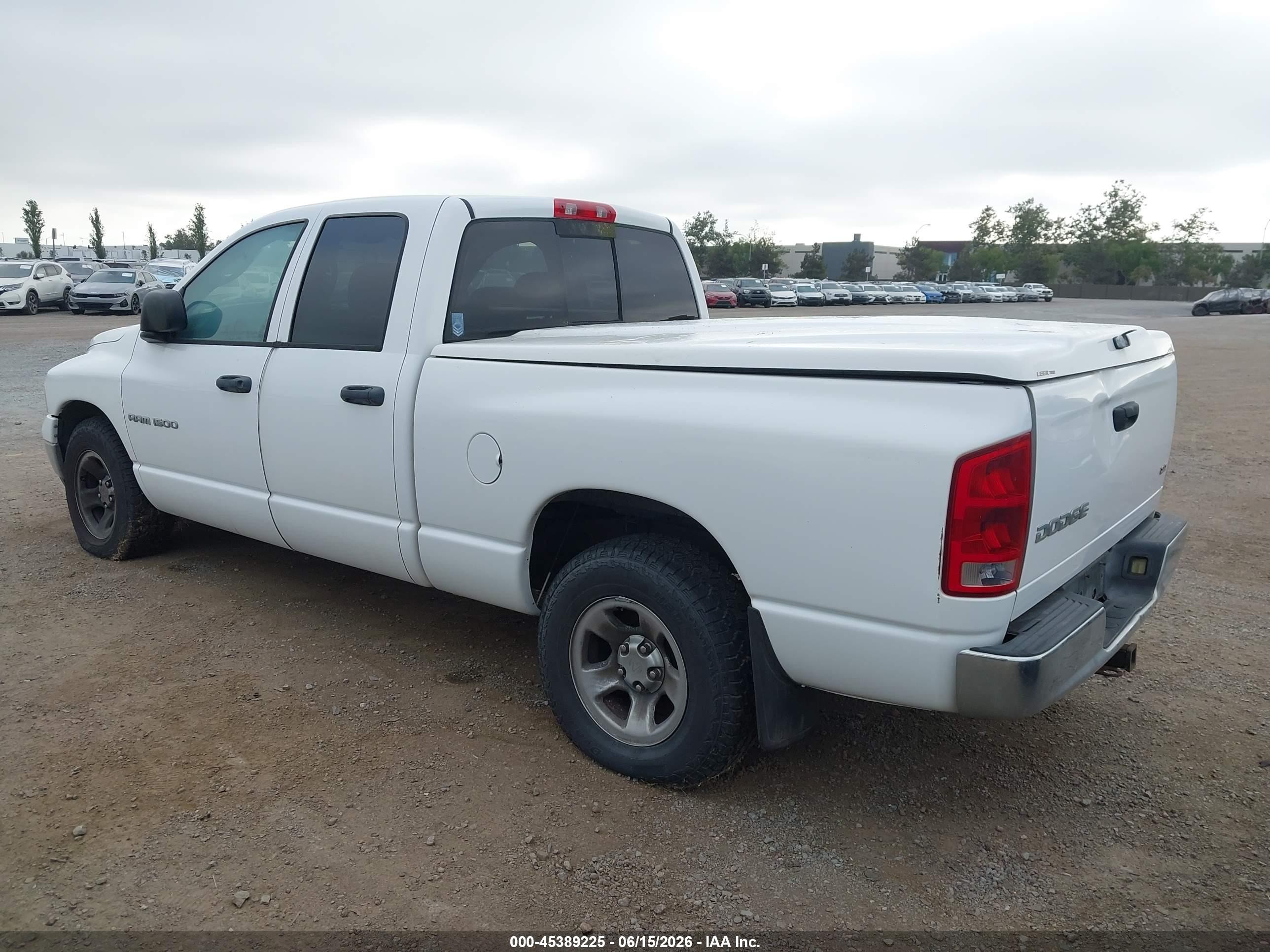 2004 Dodge Ram 1500 Slt/laramie White vin: 1D7HA18N24S655671