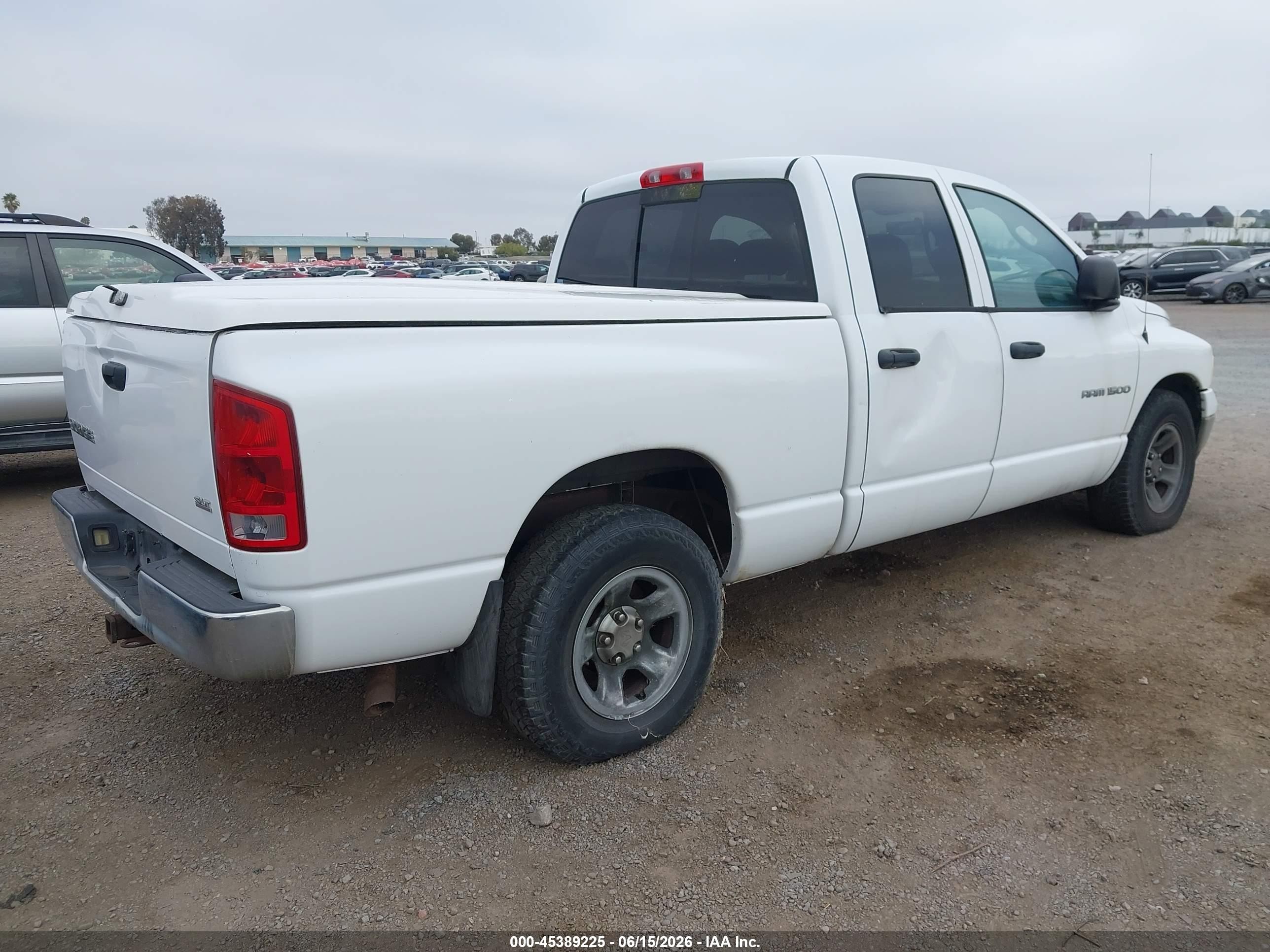 2004 Dodge Ram 1500 Slt/laramie White vin: 1D7HA18N24S655671