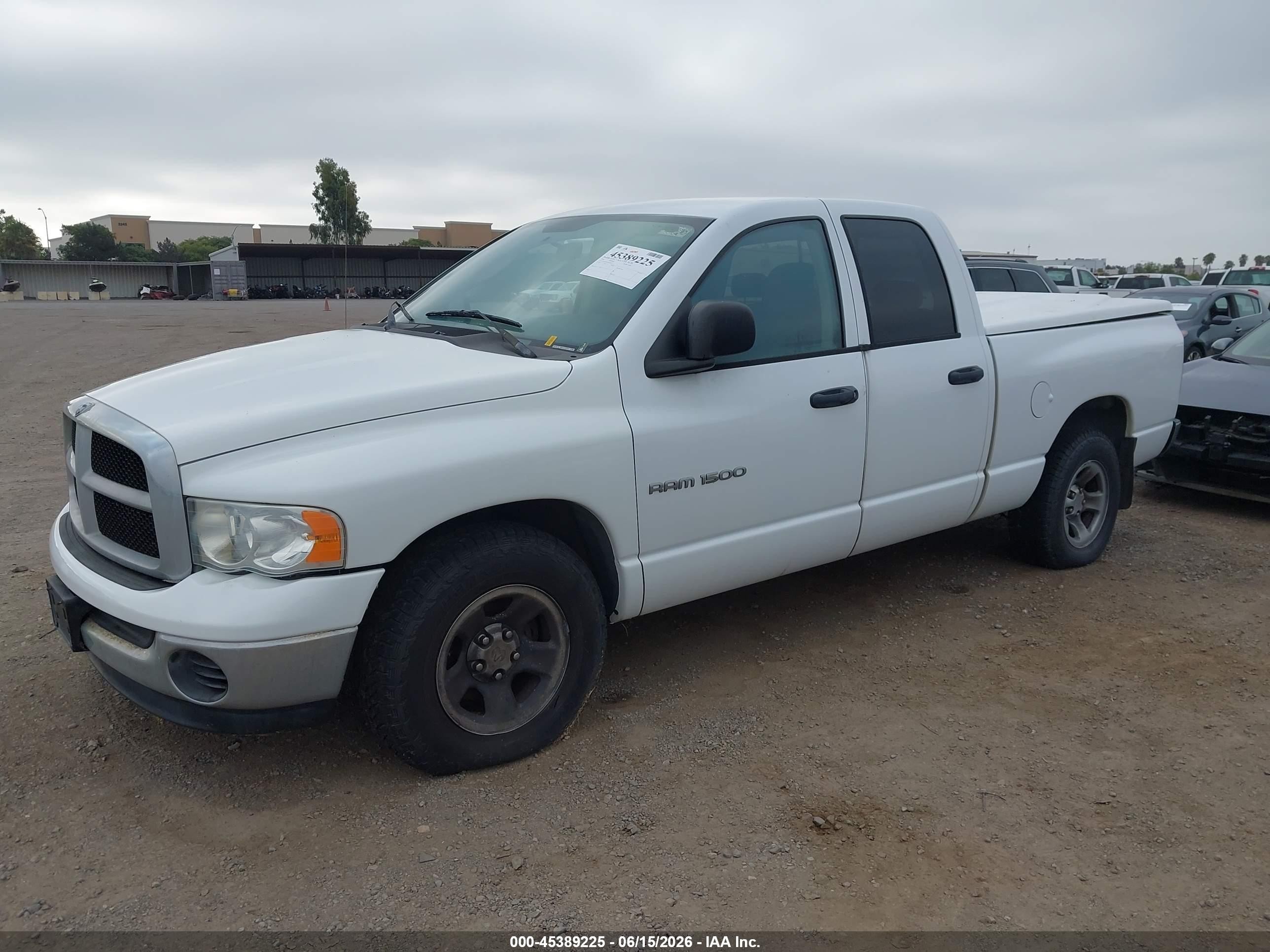 2004 Dodge Ram 1500 Slt/laramie White vin: 1D7HA18N24S655671