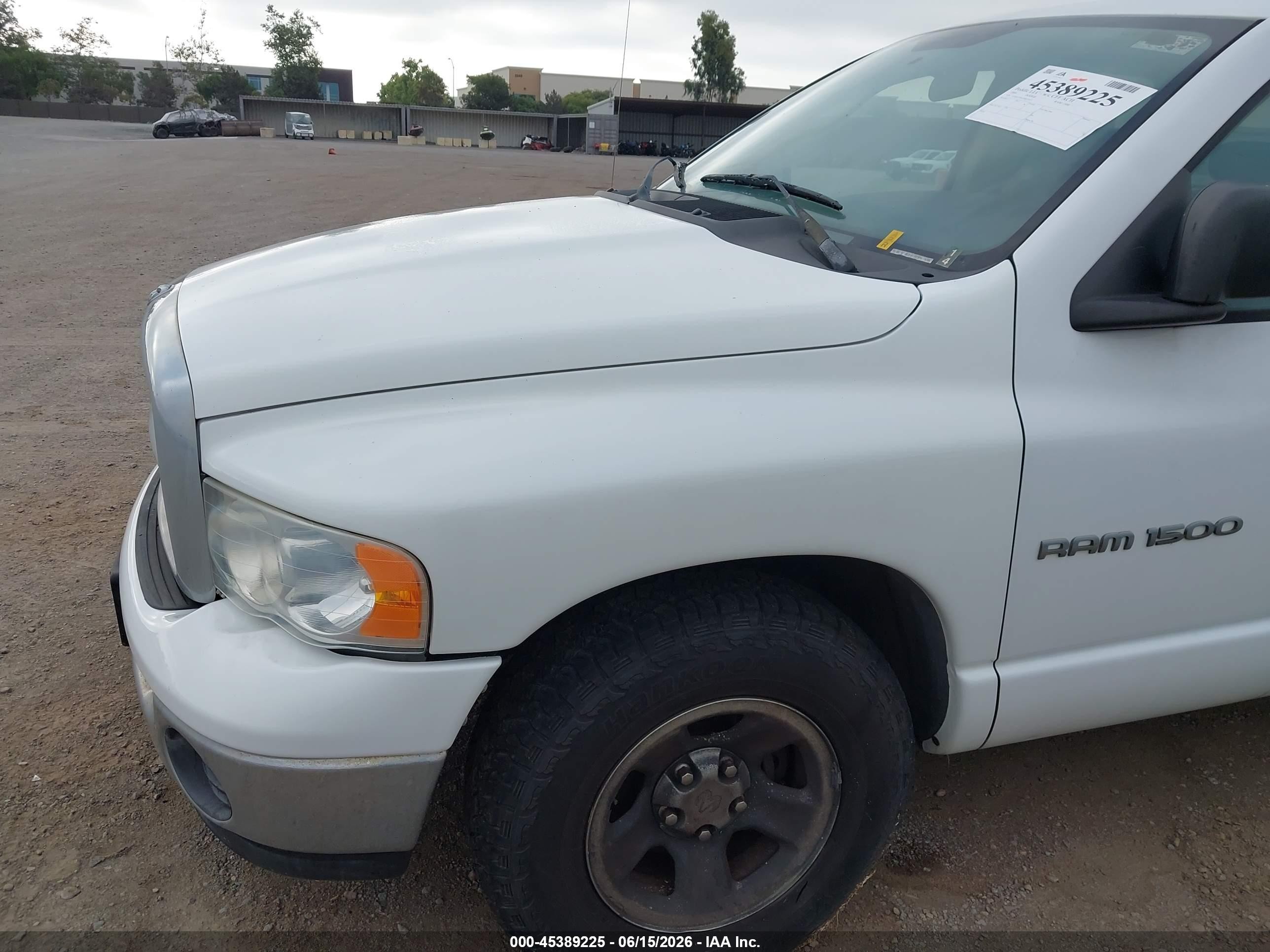 2004 Dodge Ram 1500 Slt/laramie White vin: 1D7HA18N24S655671