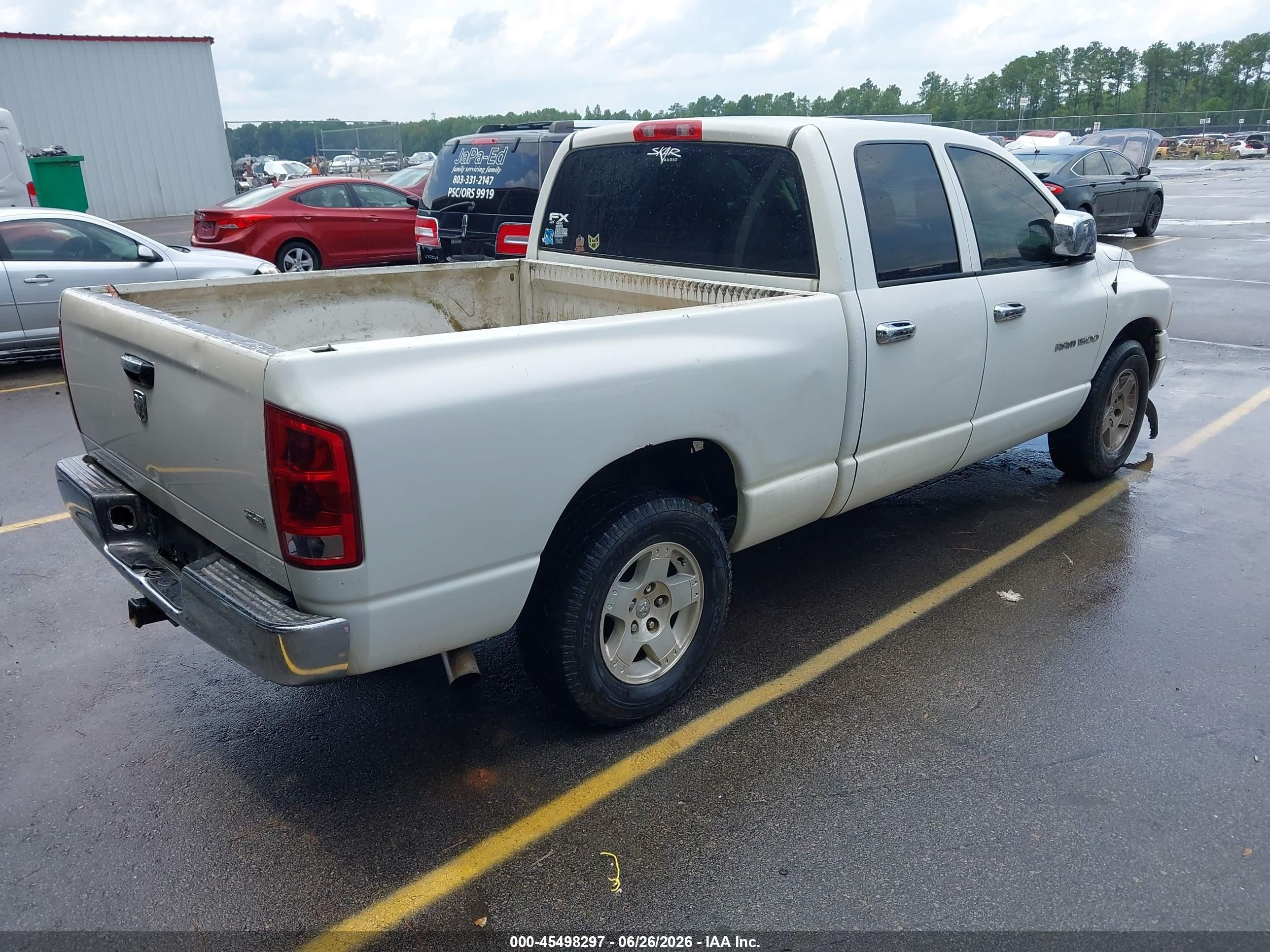 2005 Dodge Ram 1500 Slt/laramie Белый vin: 1D7HA18N25J620071