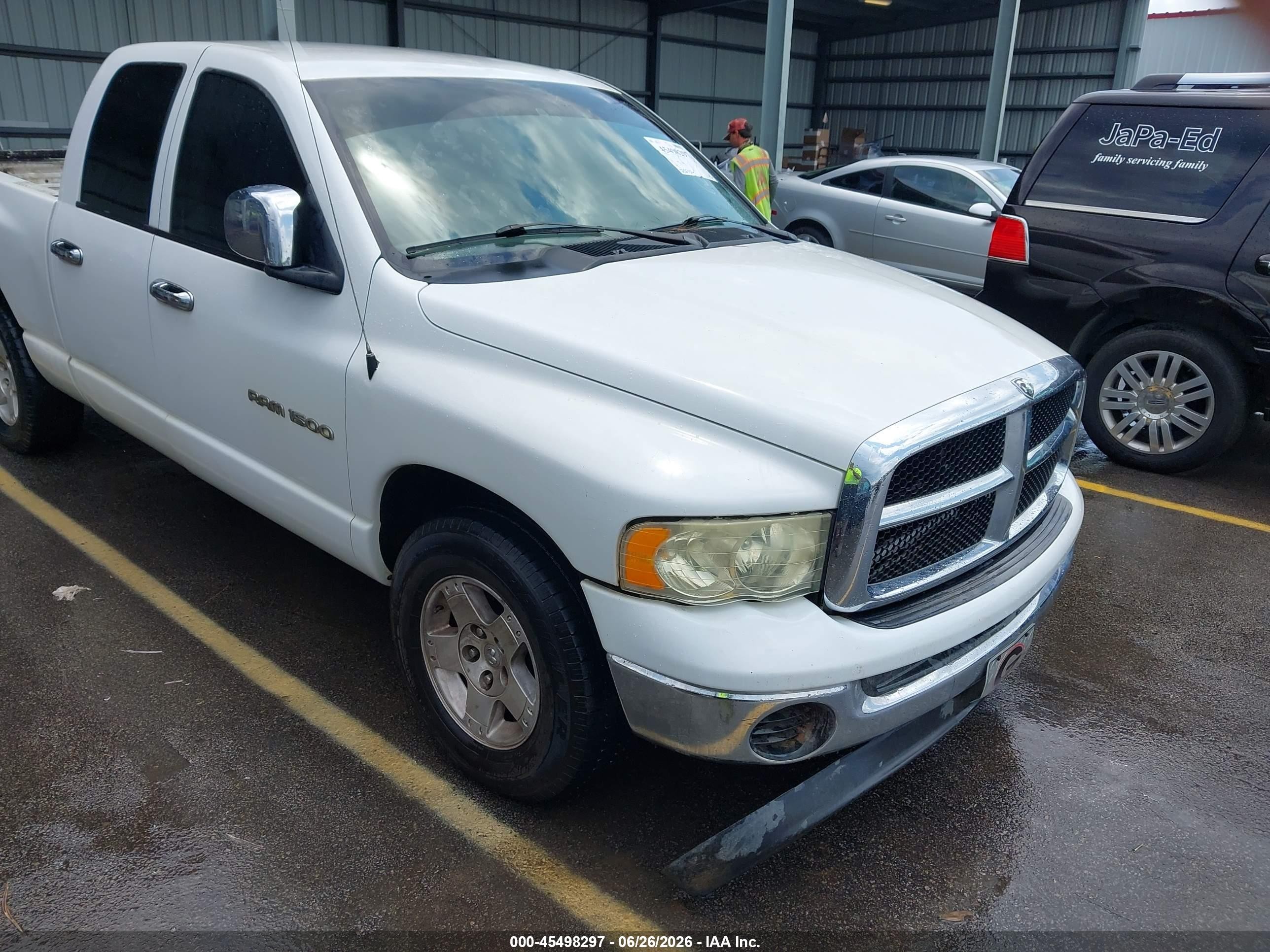 2005 Dodge Ram 1500 Slt/laramie Белый vin: 1D7HA18N25J620071