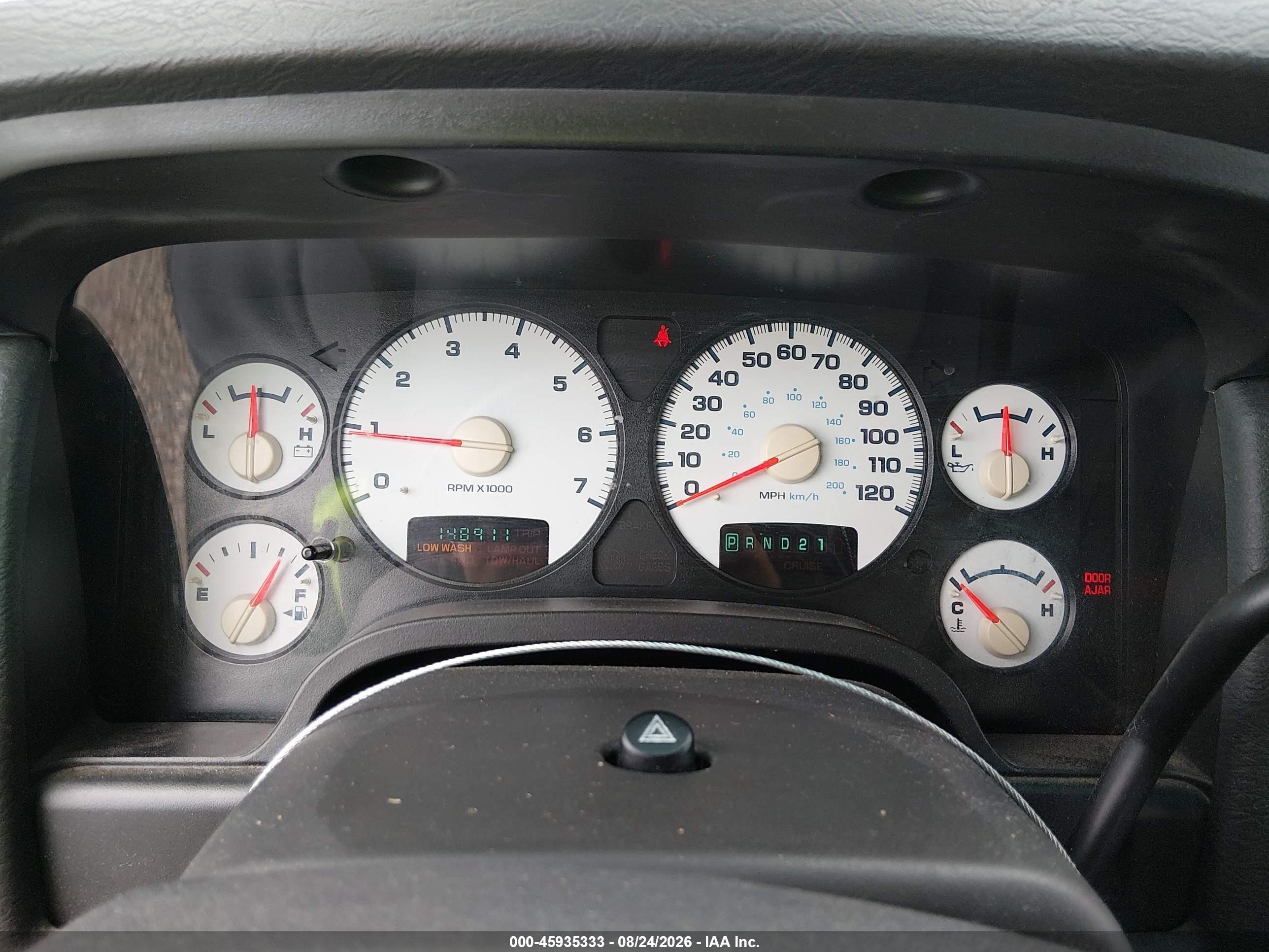 2005 Dodge Ram 1500 Slt/laramie Silver vin: 1D7HA18N25S203463