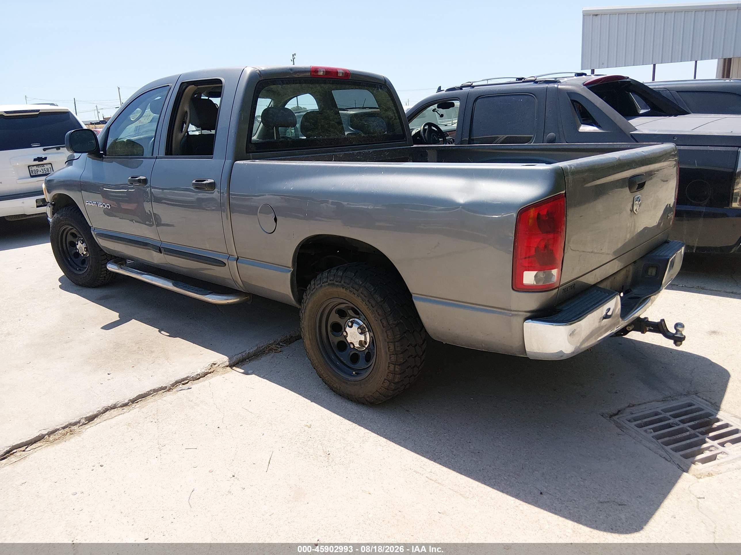 2005 Dodge Ram 1500 Slt/laramie Gray vin: 1D7HA18N25S242487