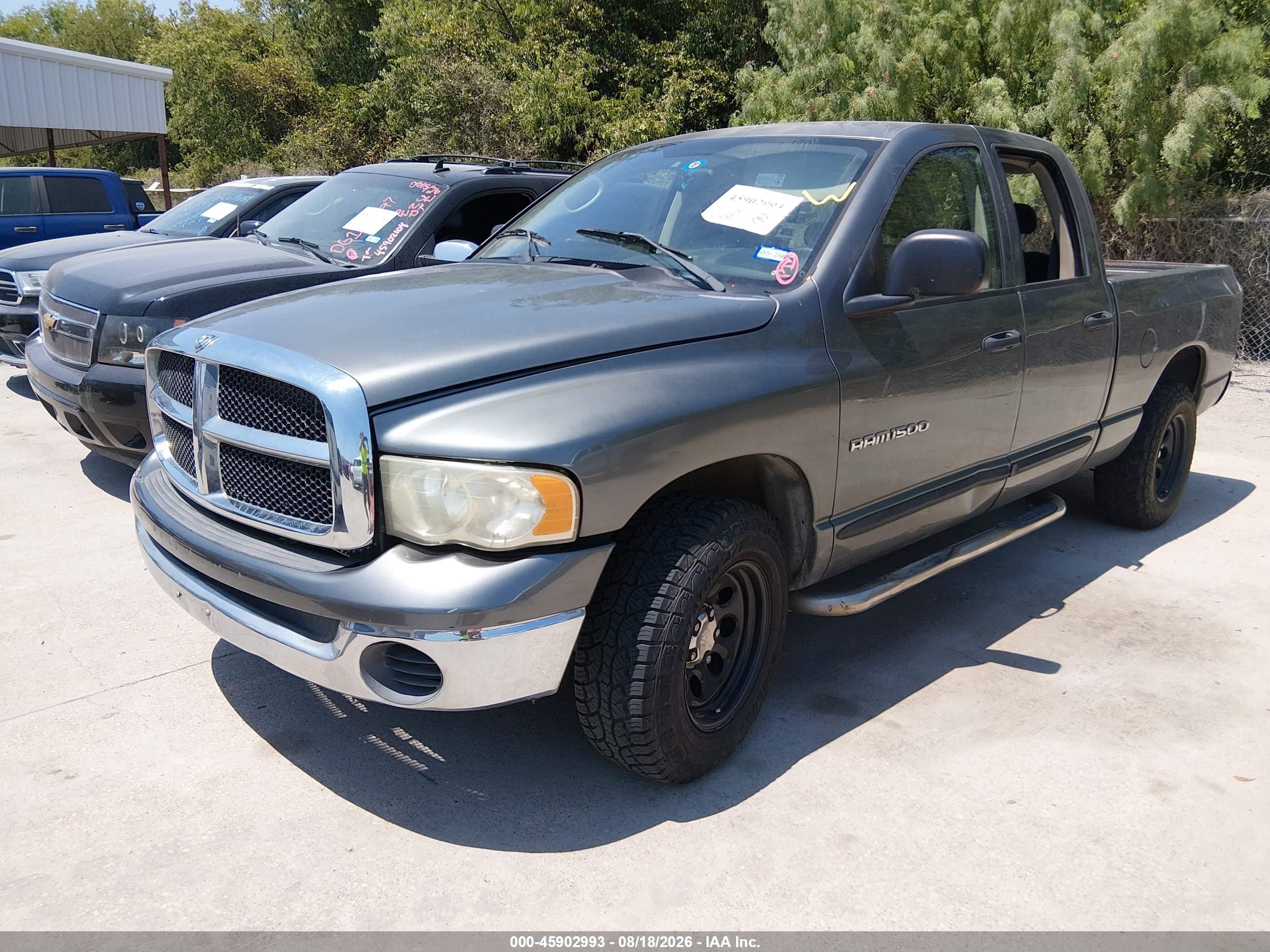 2005 Dodge Ram 1500 Slt/laramie Gray vin: 1D7HA18N25S242487