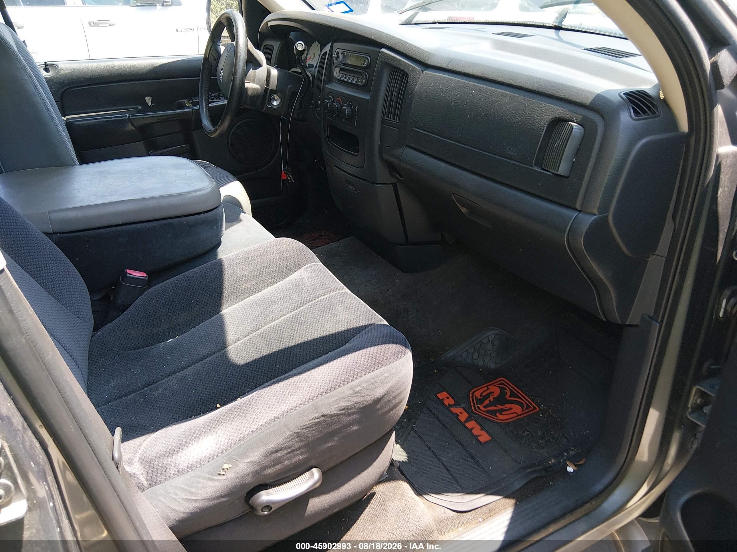 2005 Dodge Ram 1500 Slt/laramie Gray vin: 1D7HA18N25S242487