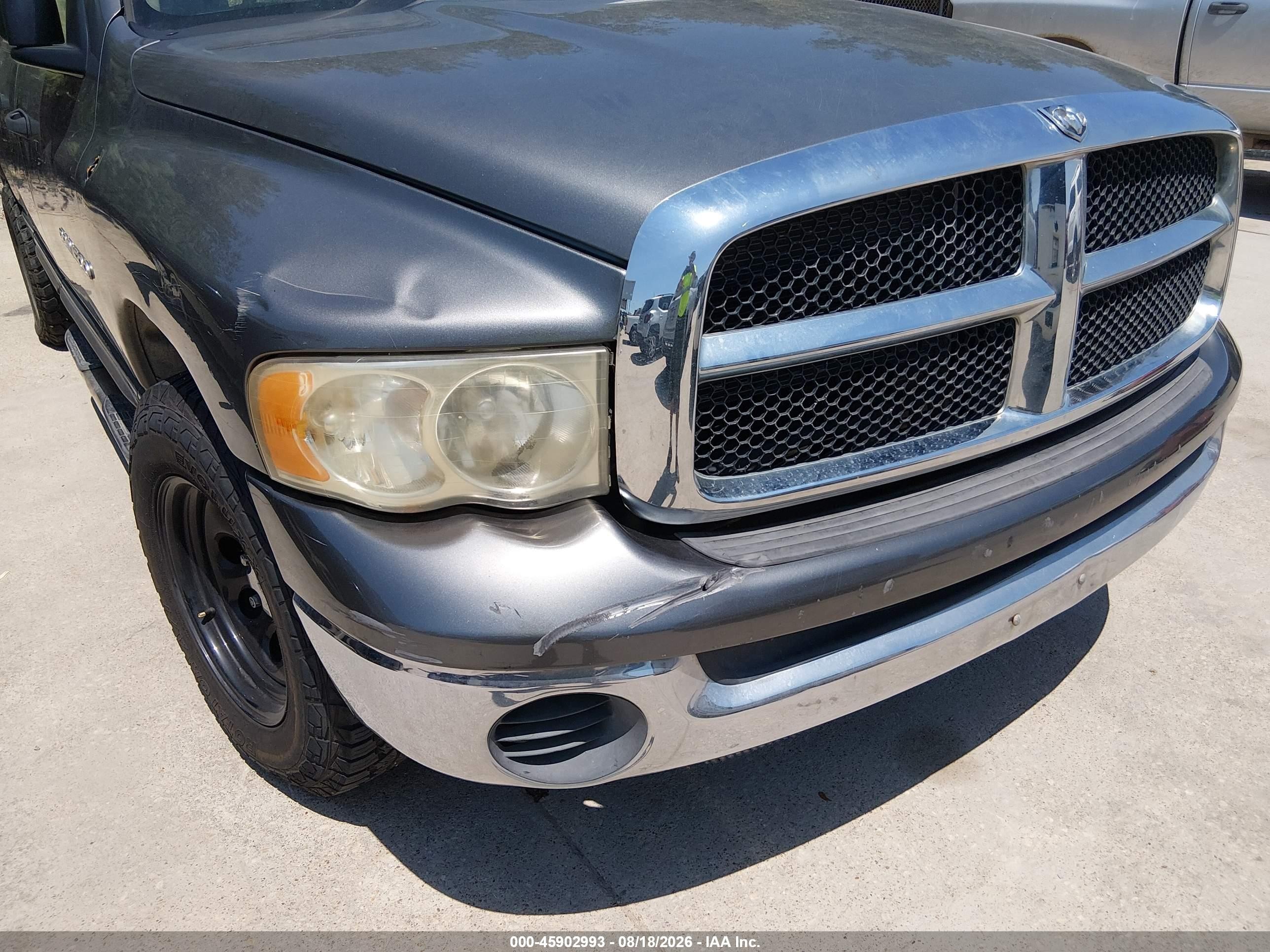 2005 Dodge Ram 1500 Slt/laramie Gray vin: 1D7HA18N25S242487