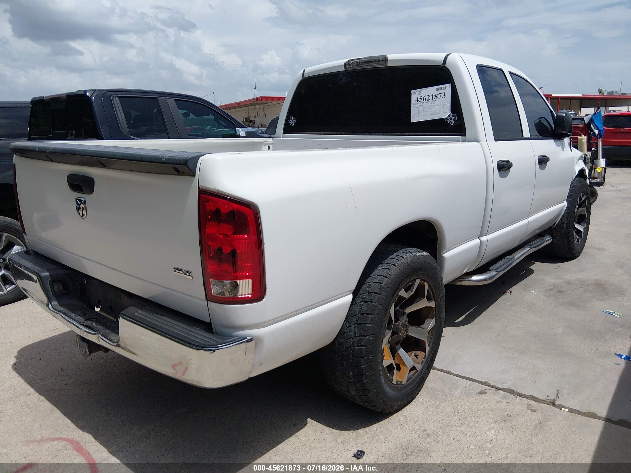 2006 Dodge Ram 1500 Slt White vin: 1D7HA18N26J114998