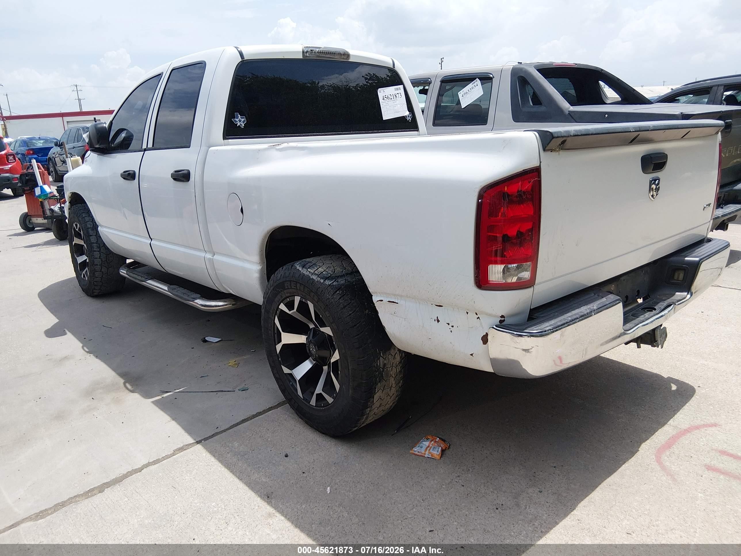2006 Dodge Ram 1500 Slt White vin: 1D7HA18N26J114998