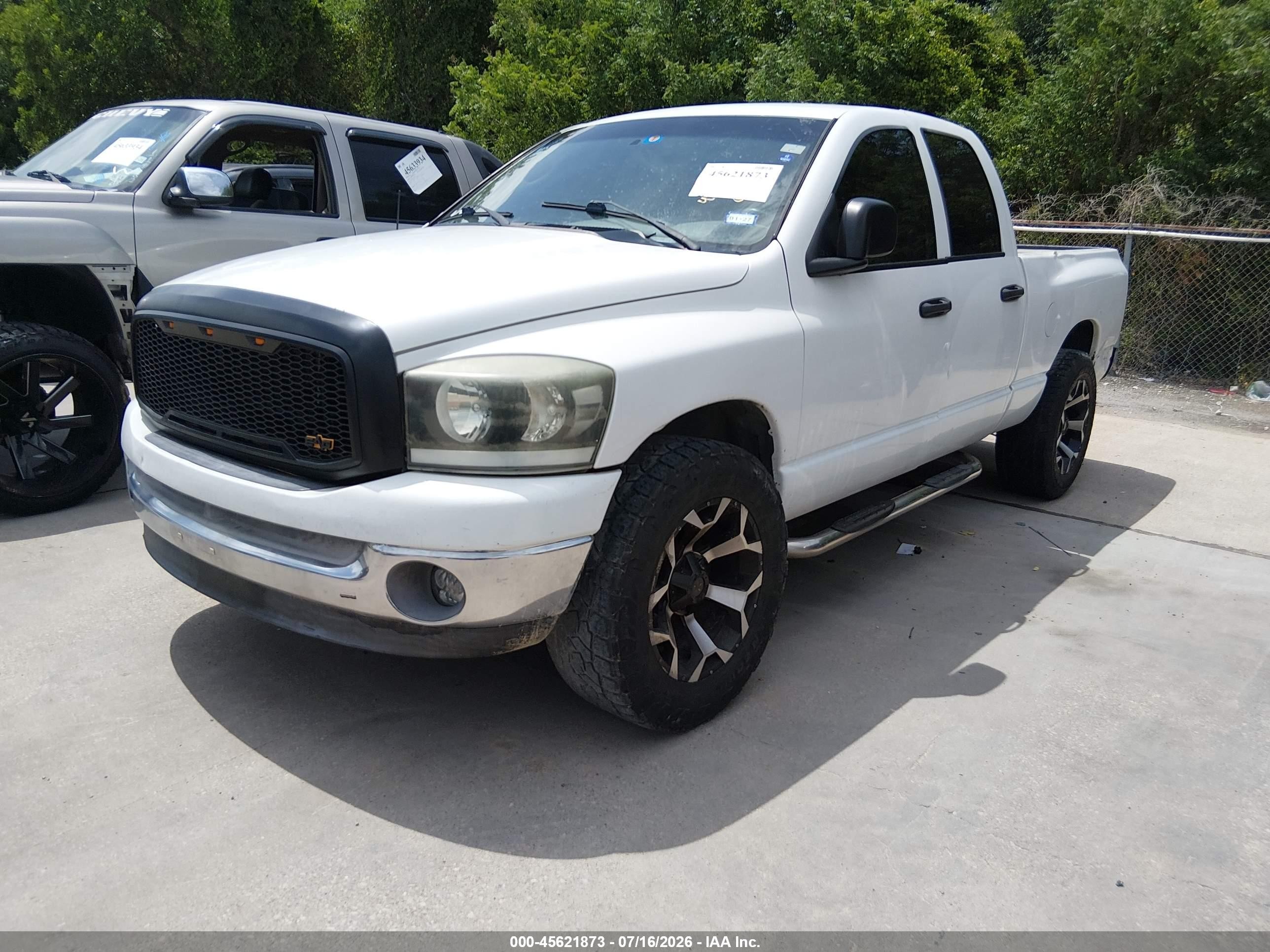 2006 Dodge Ram 1500 Slt White vin: 1D7HA18N26J114998