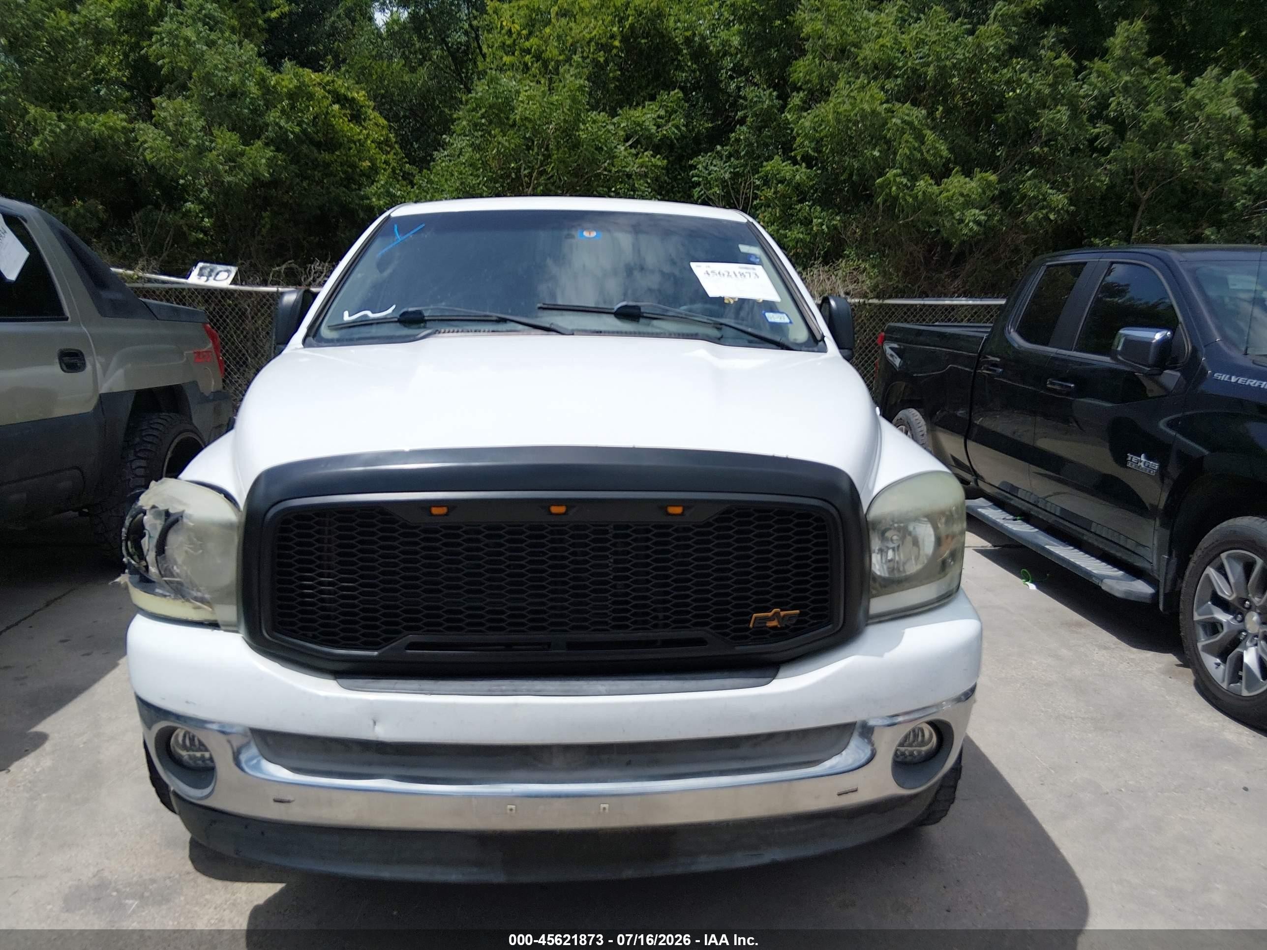 2006 Dodge Ram 1500 Slt White vin: 1D7HA18N26J114998