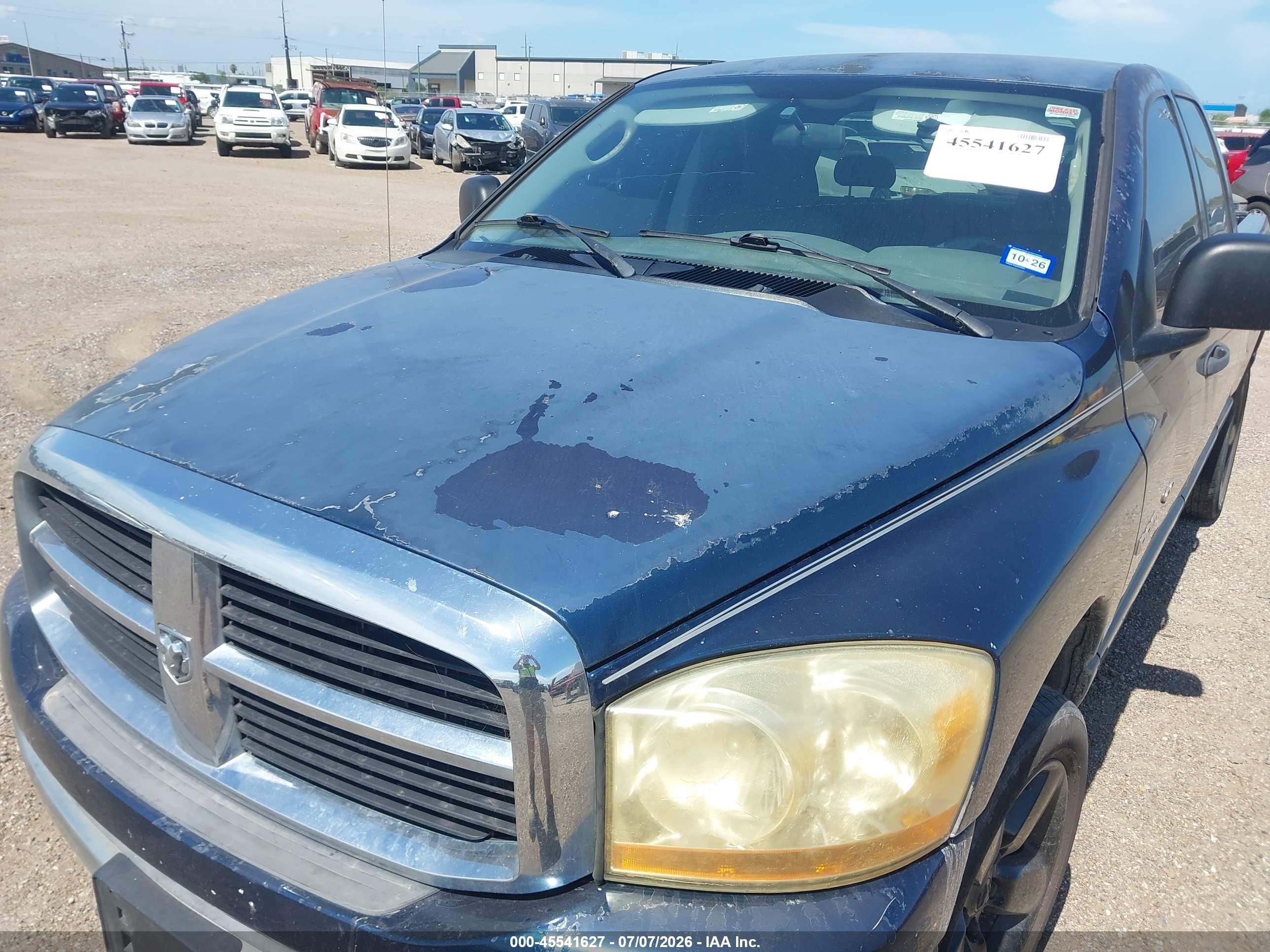 2006 Dodge Ram 1500 Slt Blue vin: 1D7HA18N26J129128