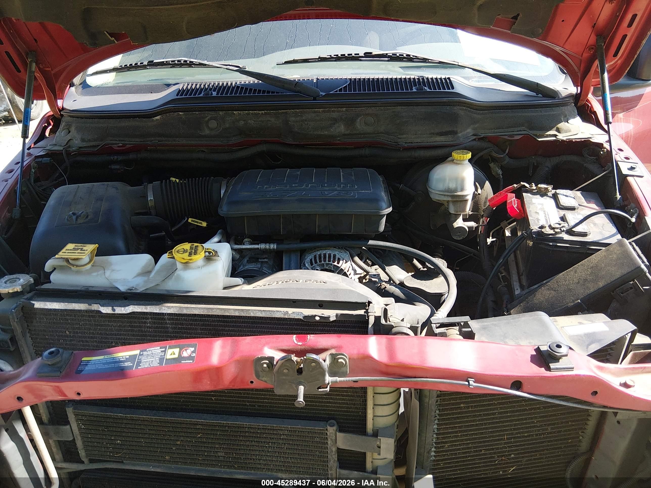 2006 Dodge Ram 1500 Slt Red vin: 1D7HA18N26S602164