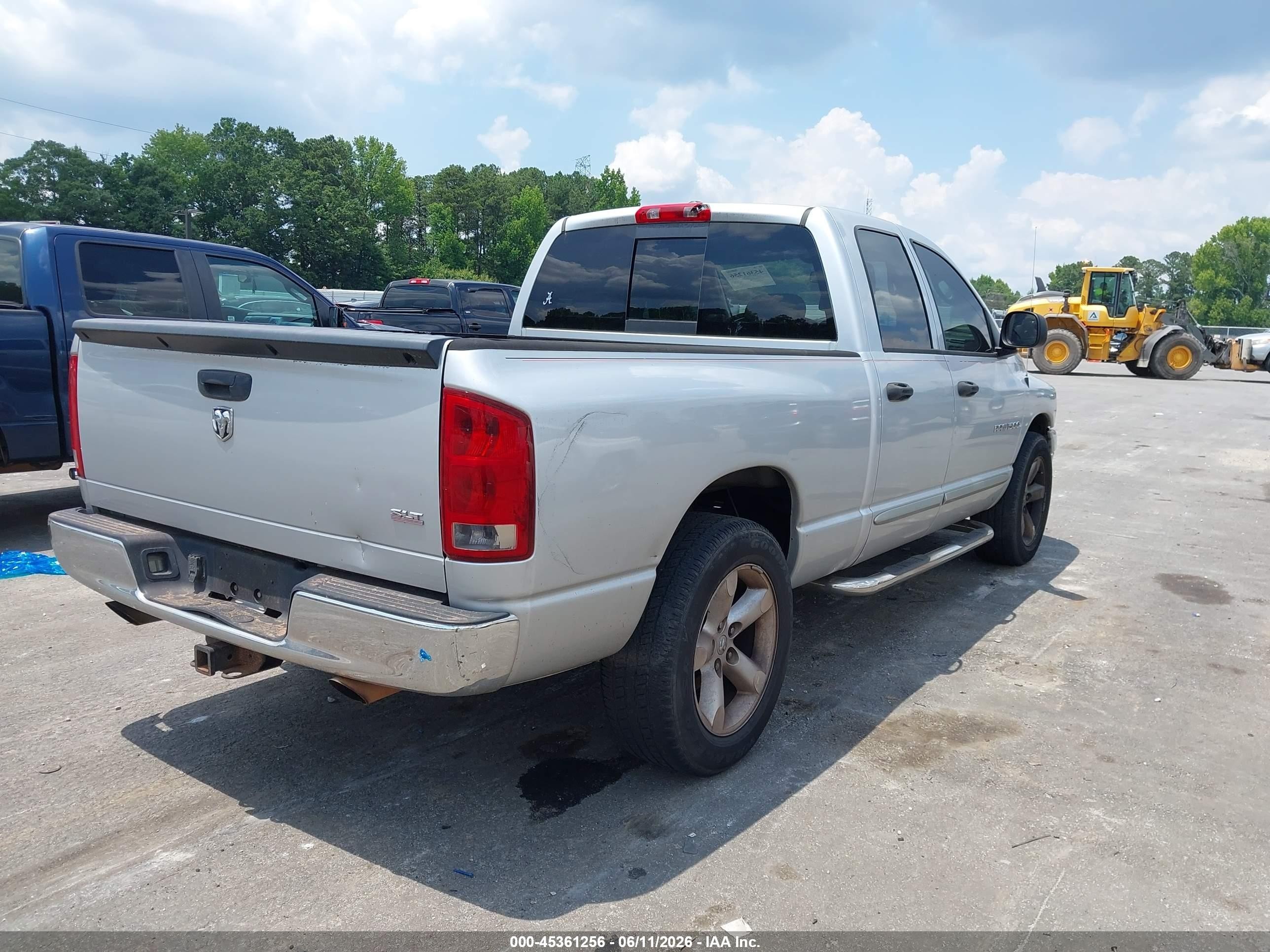2006 Dodge Ram 1500 Slt Silver vin: 1D7HA18N26S619949