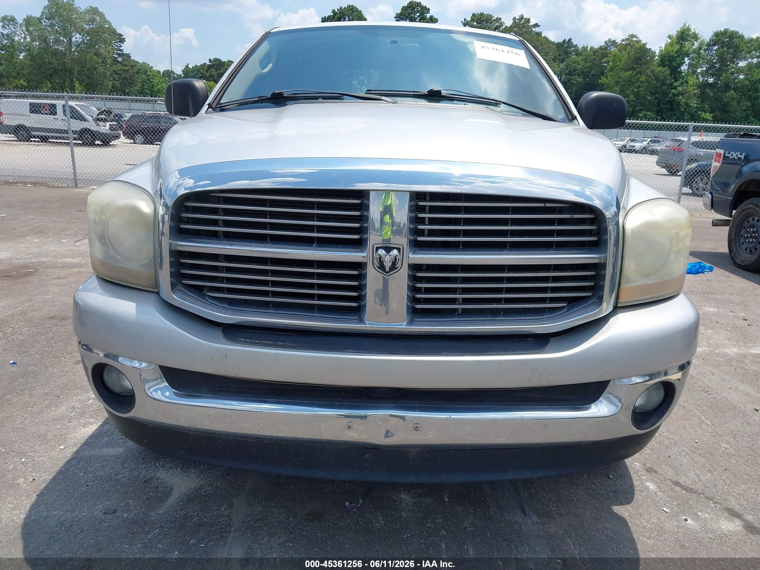 2006 Dodge Ram 1500 Slt Silver vin: 1D7HA18N26S619949