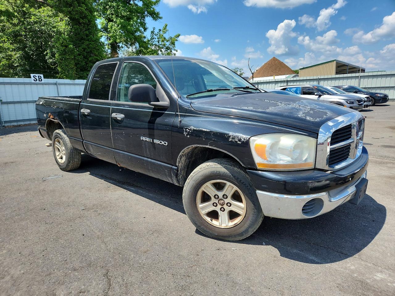 2006 Dodge Ram 1500 St Черный vin: 1D7HA18N26S630952