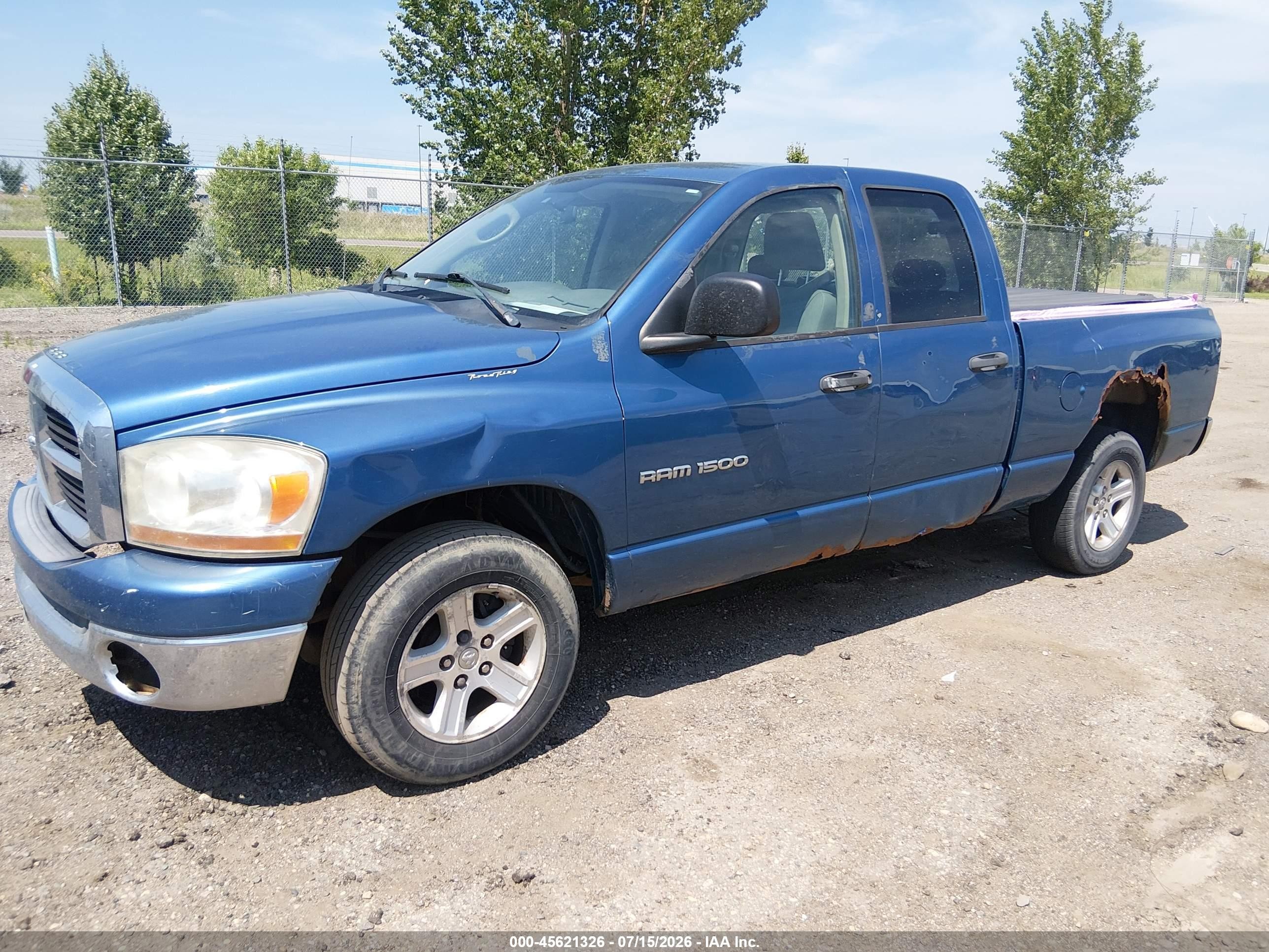 2006 Dodge Ram 1500 Slt Blue vin: 1D7HA18N26S658265