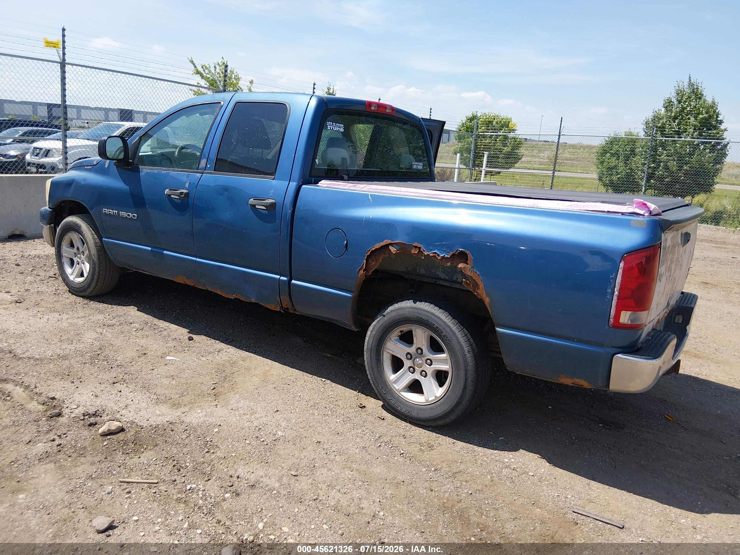 2006 Dodge Ram 1500 Slt Blue vin: 1D7HA18N26S658265
