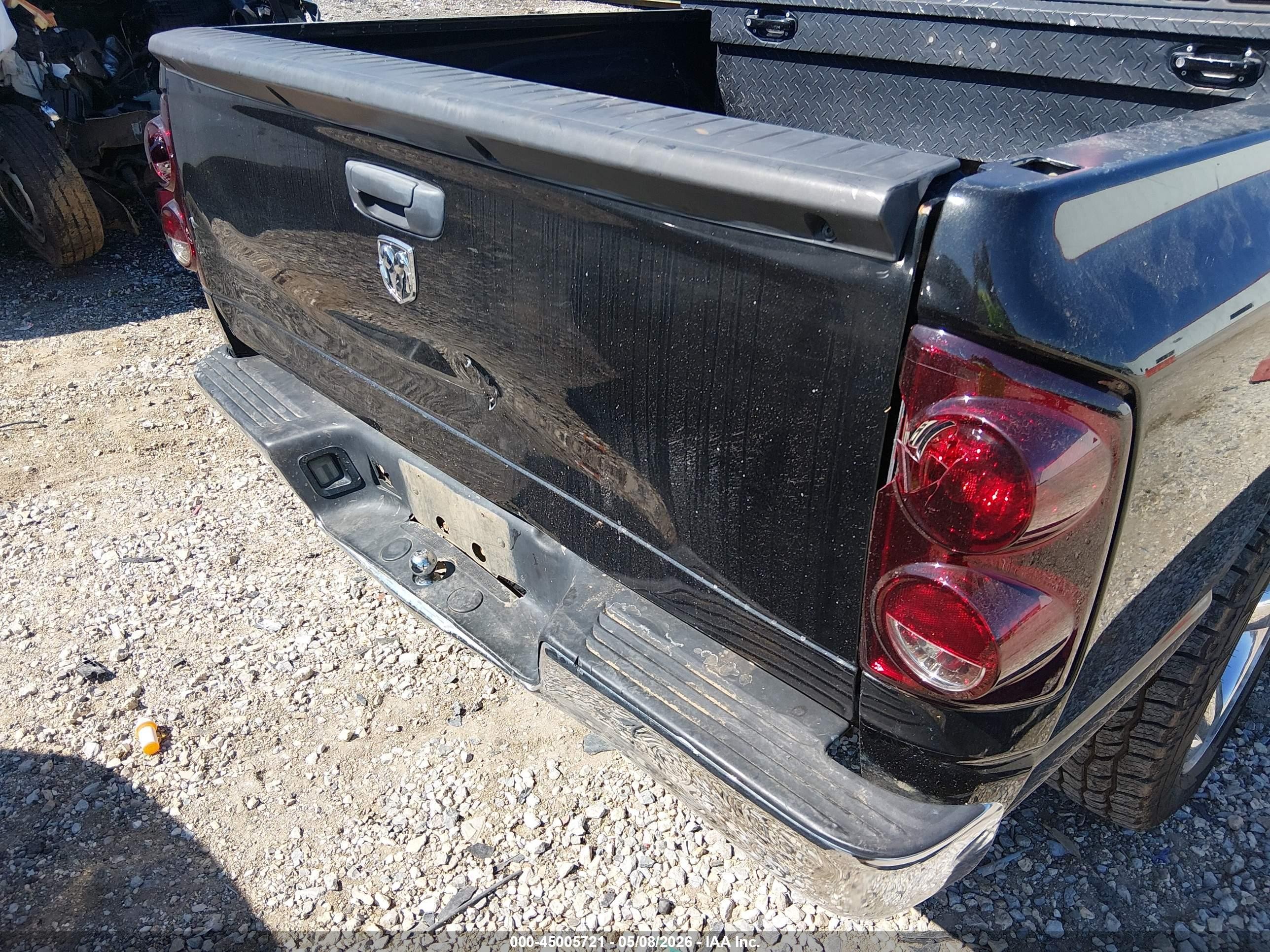 2008 Dodge Ram 1500 Slt Black vin: 1D7HA18N28S610929