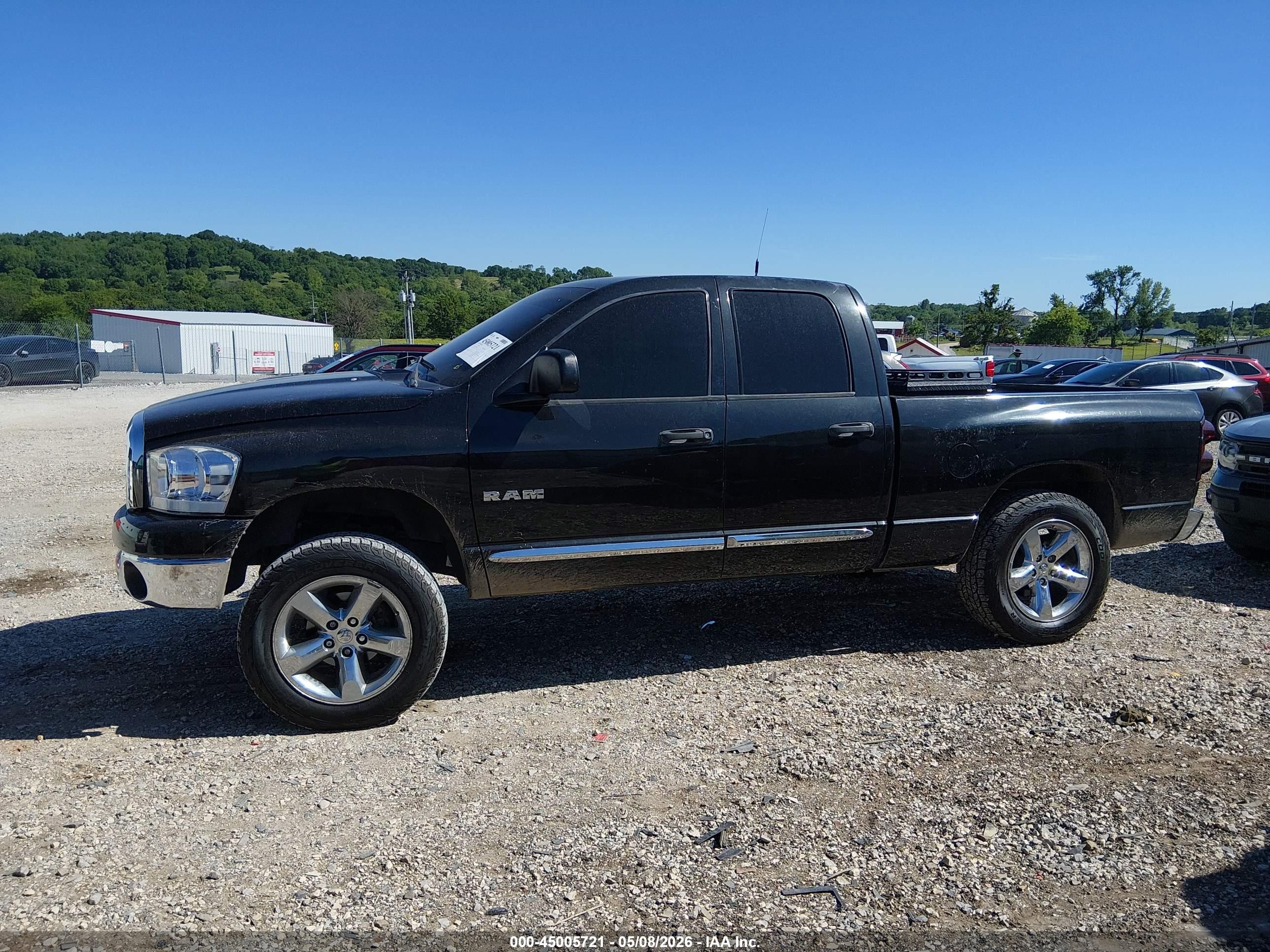 2008 Dodge Ram 1500 Slt Black vin: 1D7HA18N28S610929
