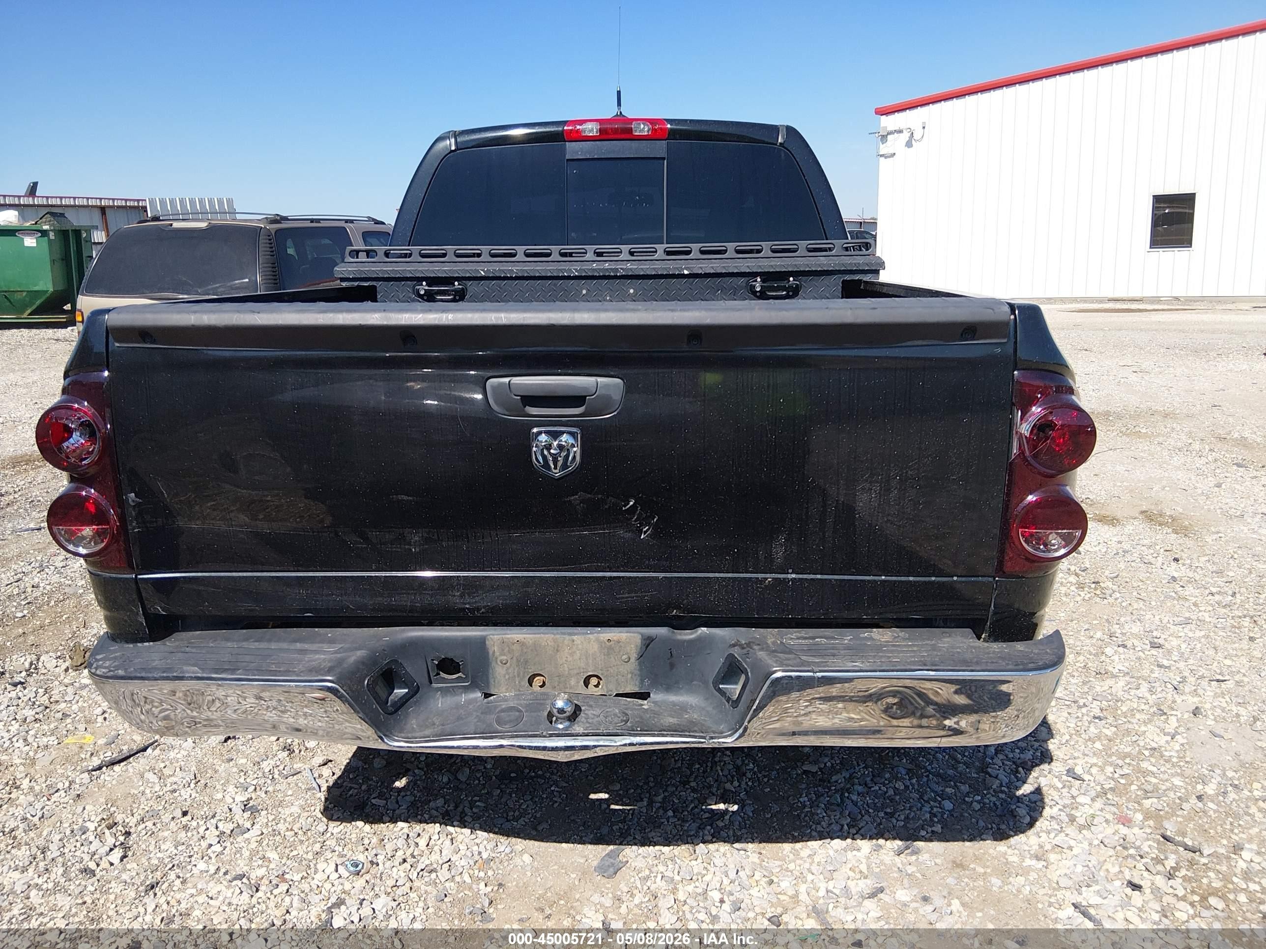 2008 Dodge Ram 1500 Slt Black vin: 1D7HA18N28S610929