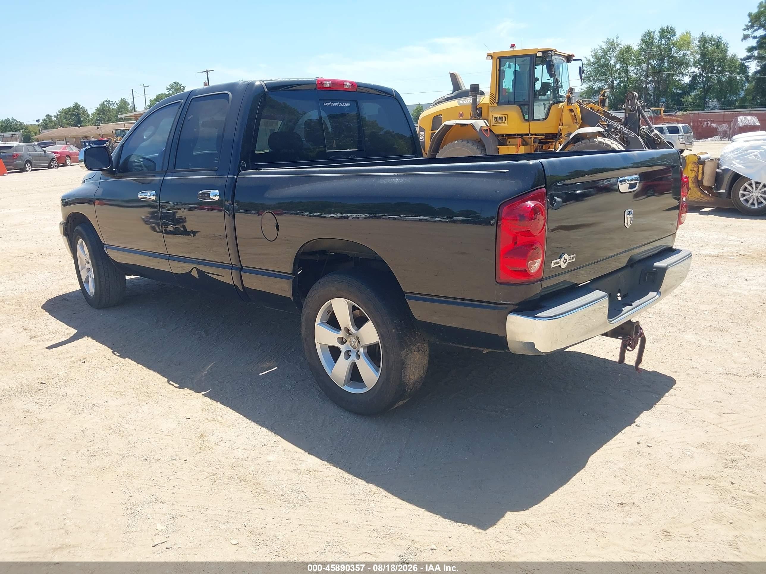 2008 Dodge Ram 1500 Slt Black vin: 1D7HA18N28S611949
