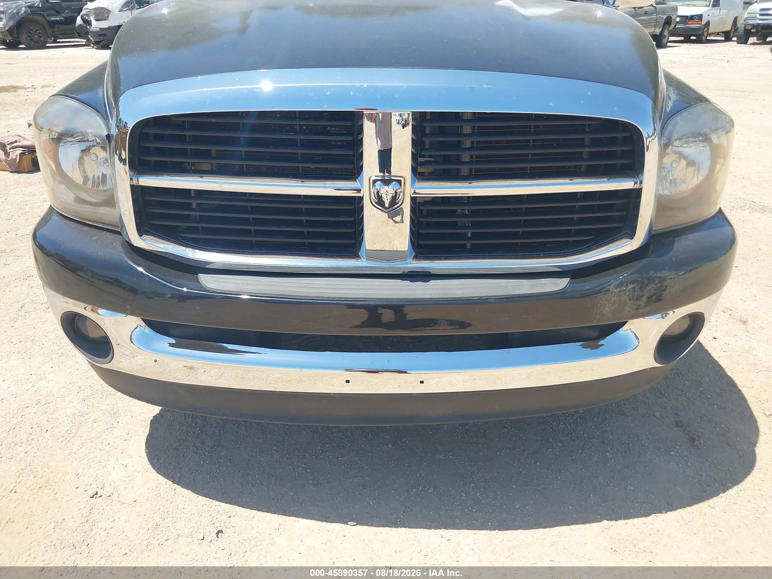 2008 Dodge Ram 1500 Slt Black vin: 1D7HA18N28S611949