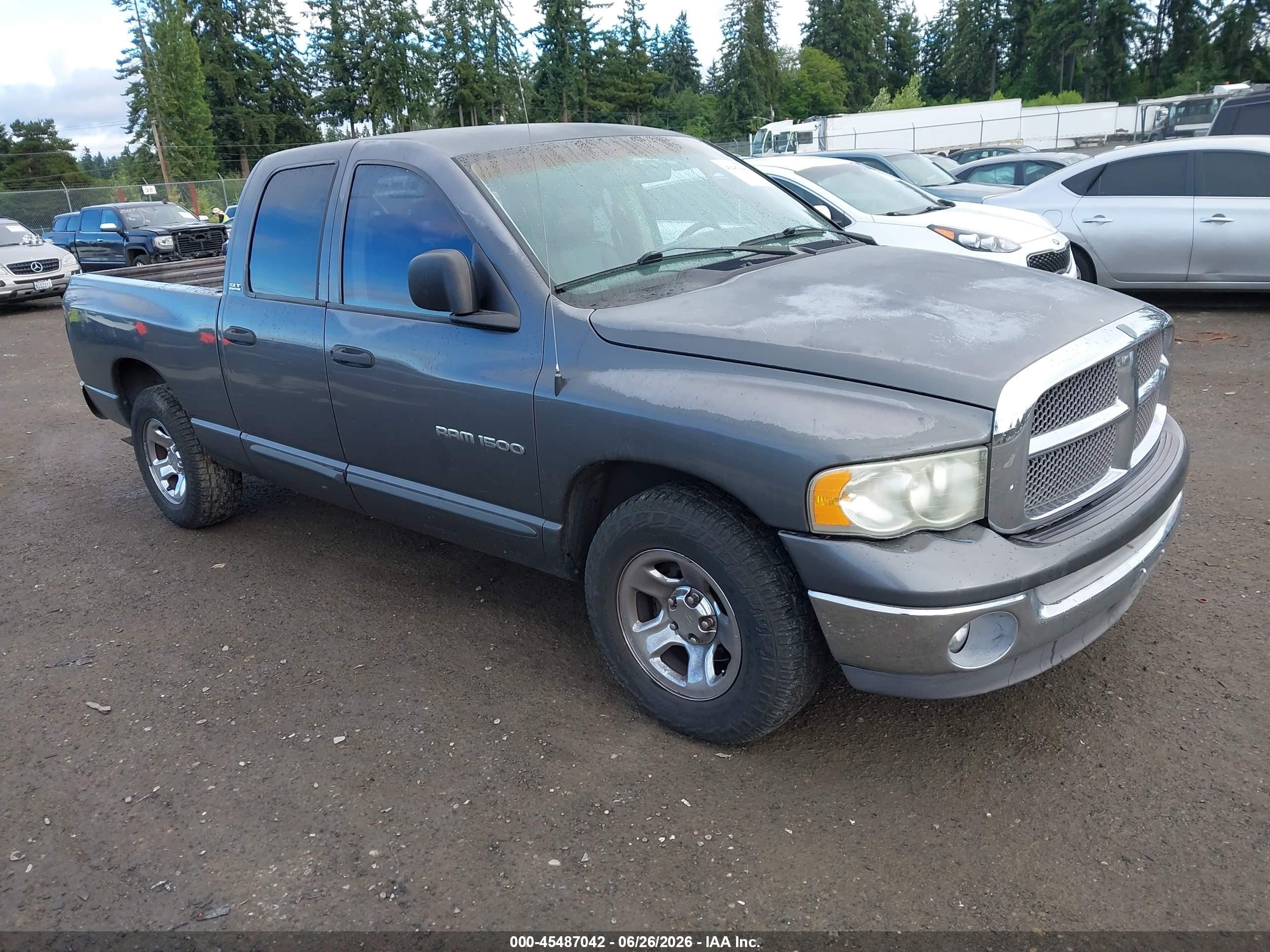 2002 Dodge Ram 1500 St Серый vin: 1D7HA18N32S594165