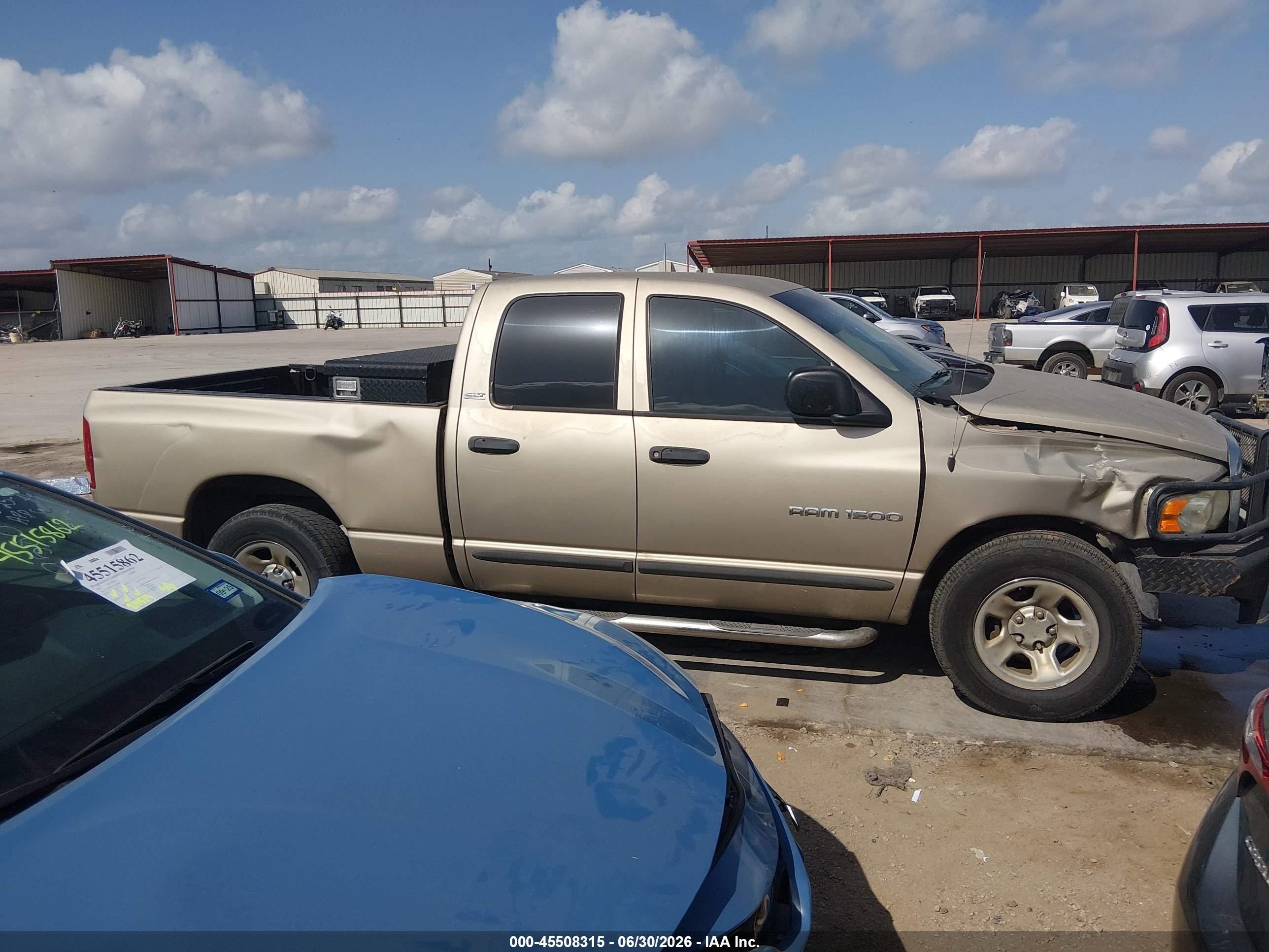 2002 Dodge Ram 1500 St Gold vin: 1D7HA18N32S599740
