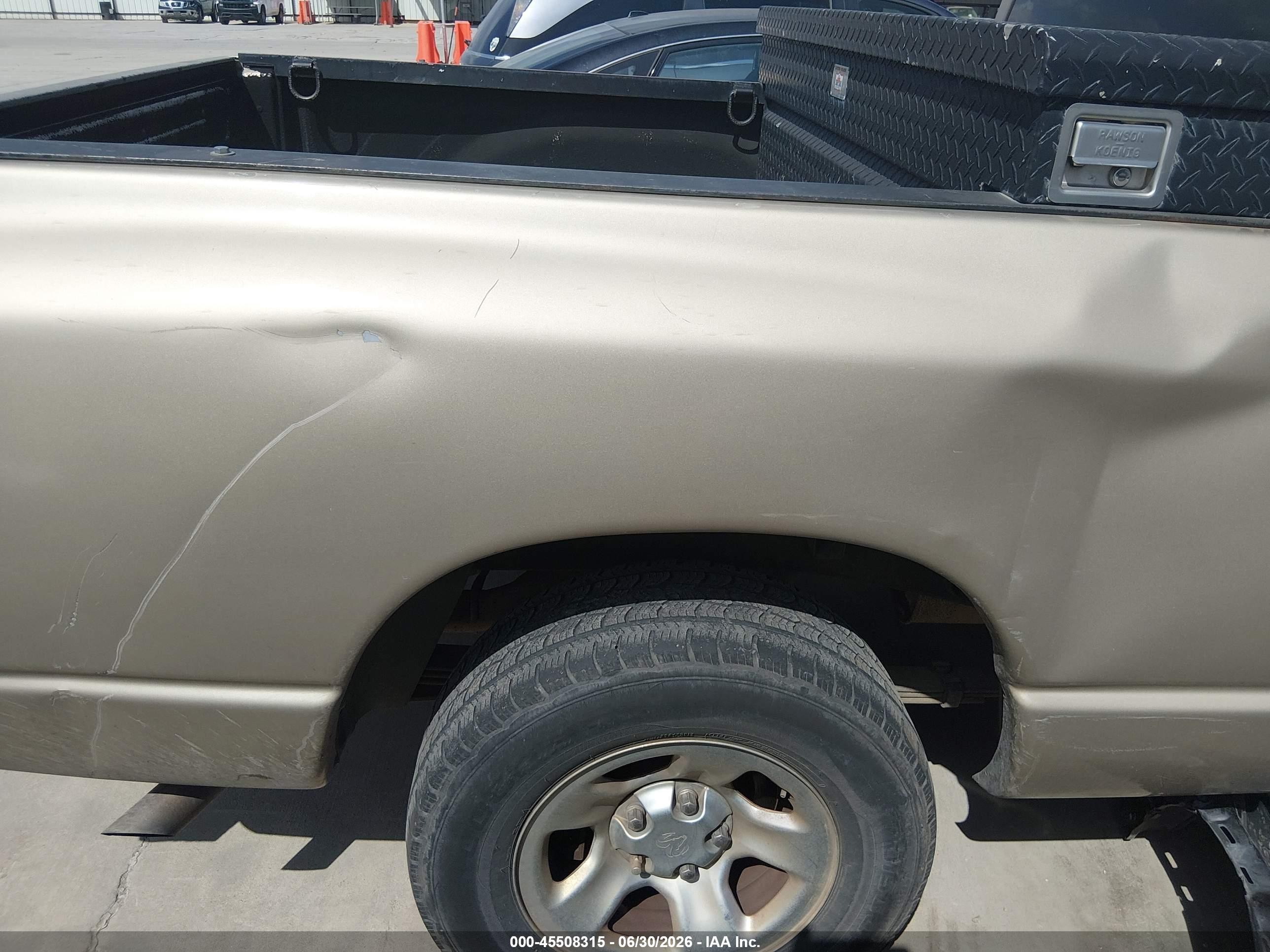 2002 Dodge Ram 1500 St Gold vin: 1D7HA18N32S599740