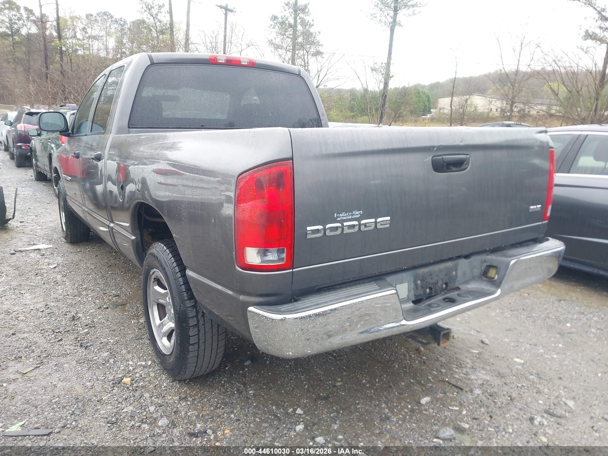 2003 Dodge Ram 1500 Slt/laramie/st Gray vin: 1D7HA18N33S101098